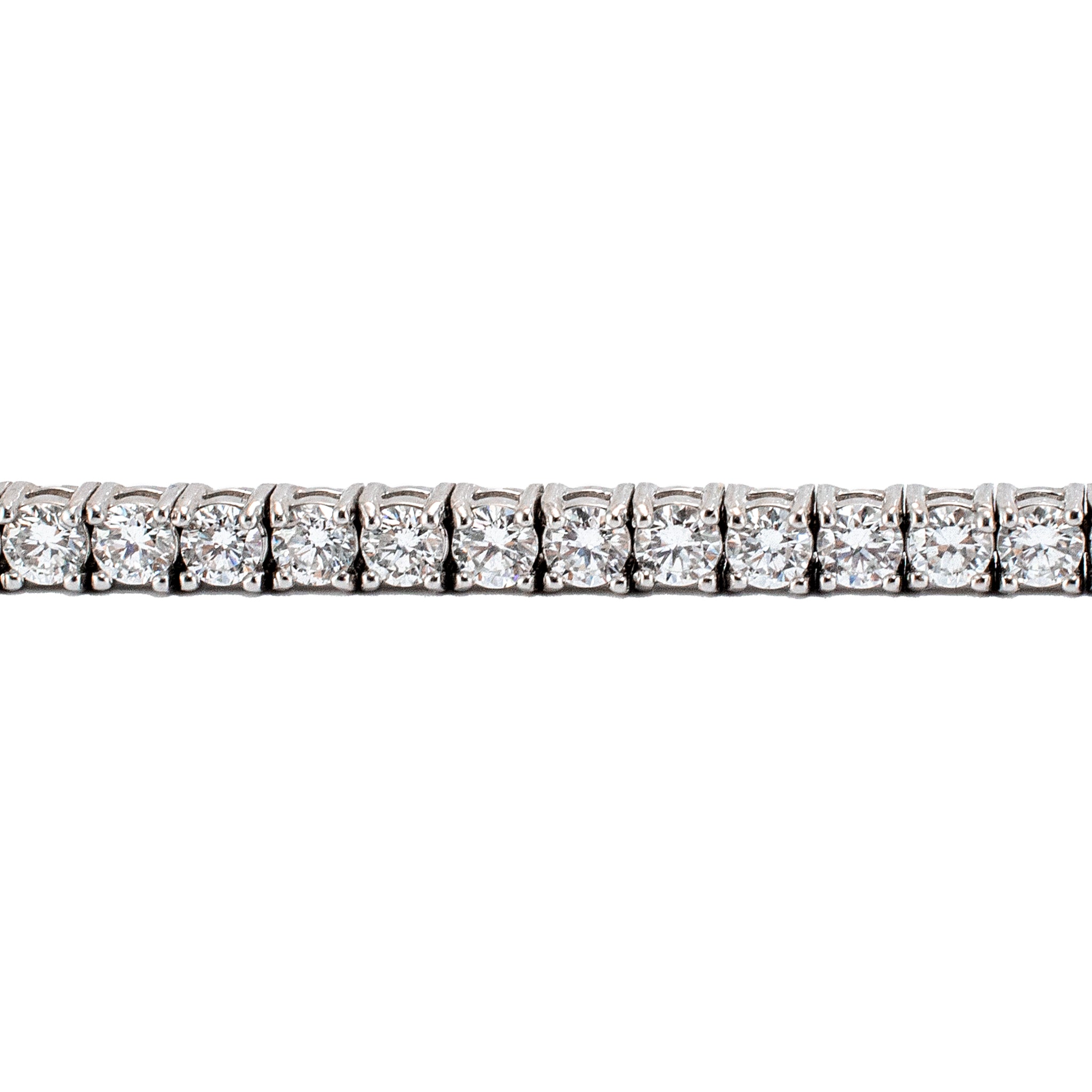 Lady’s 14K White Gold 4-Prong 2.55ct Lab Grown Diamond Tennis Bracelet