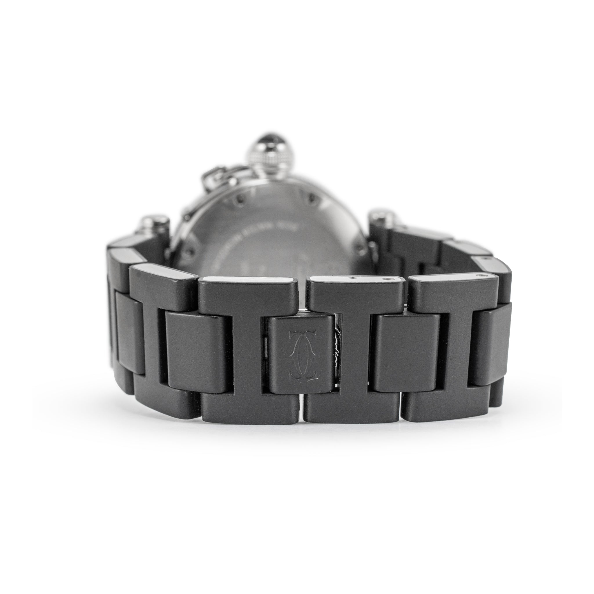 Cartier Pasha Seatimer 33MM 3025 Black Rubber Stainless Steel Quartz Watch