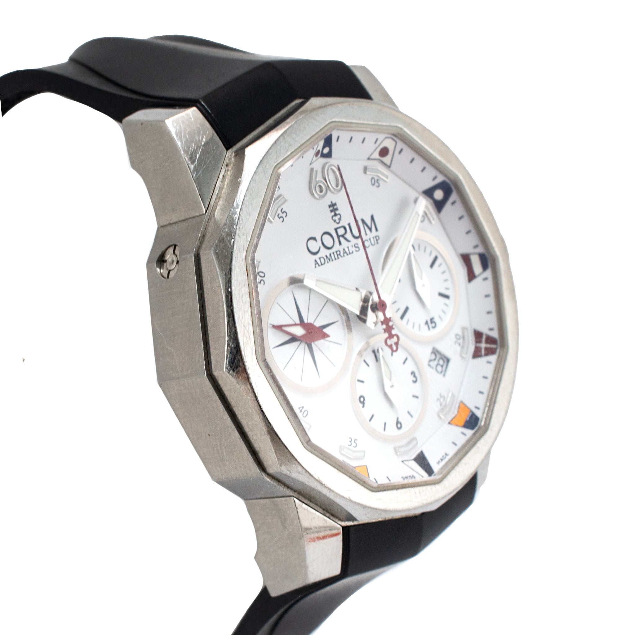 Corum Admiral’s Cup Challenge 44MM 01.0007 Steel Chronograph Automatic Watch