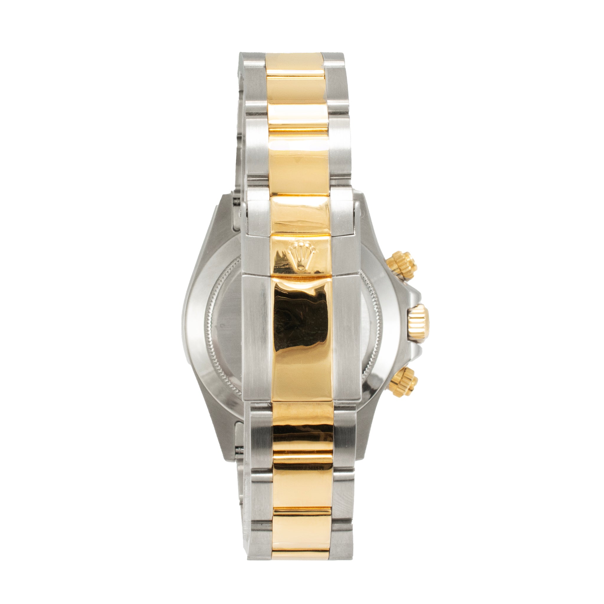 2007 Rolex Daytona Cosmograph 40MM 116523 Champagne Dial Oyster Gold Steel Watch