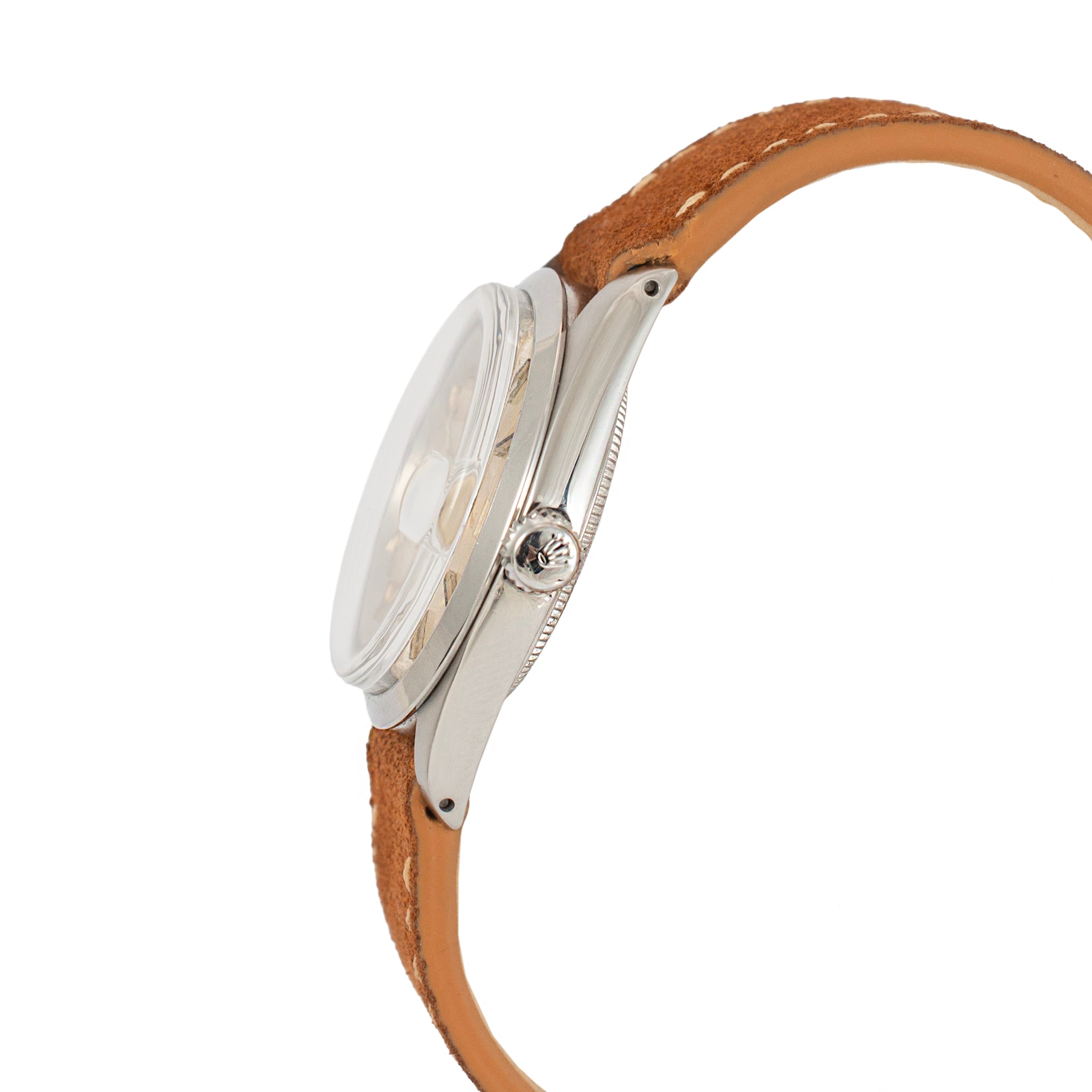 Vintage Tudor Prince Oysterdate 34MM 9050/0 Brown Steel Self Winding Watch