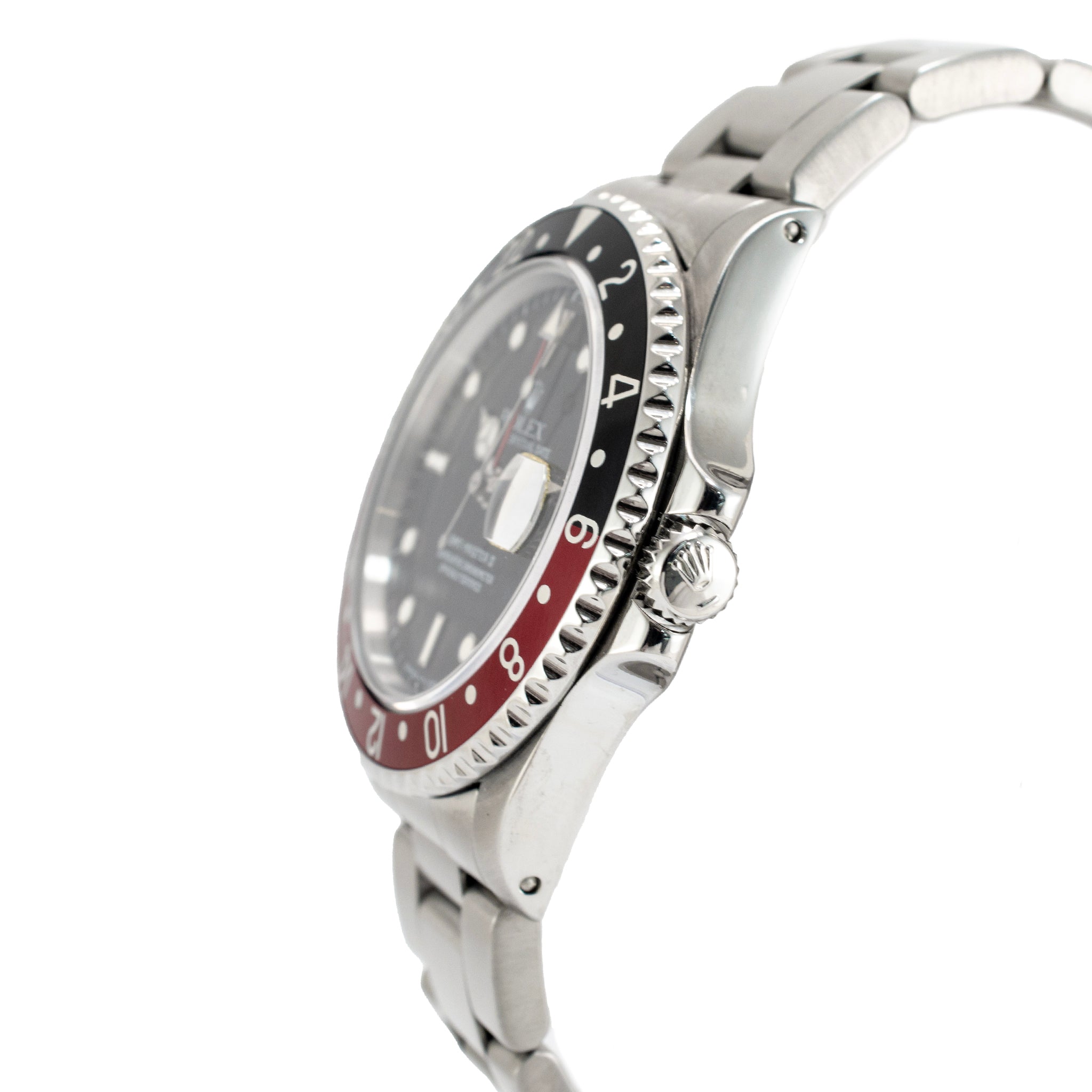 1996 Rolex GMT Master II 40MM 16710 Black Red Coke Bezel Oyster Steel Watch