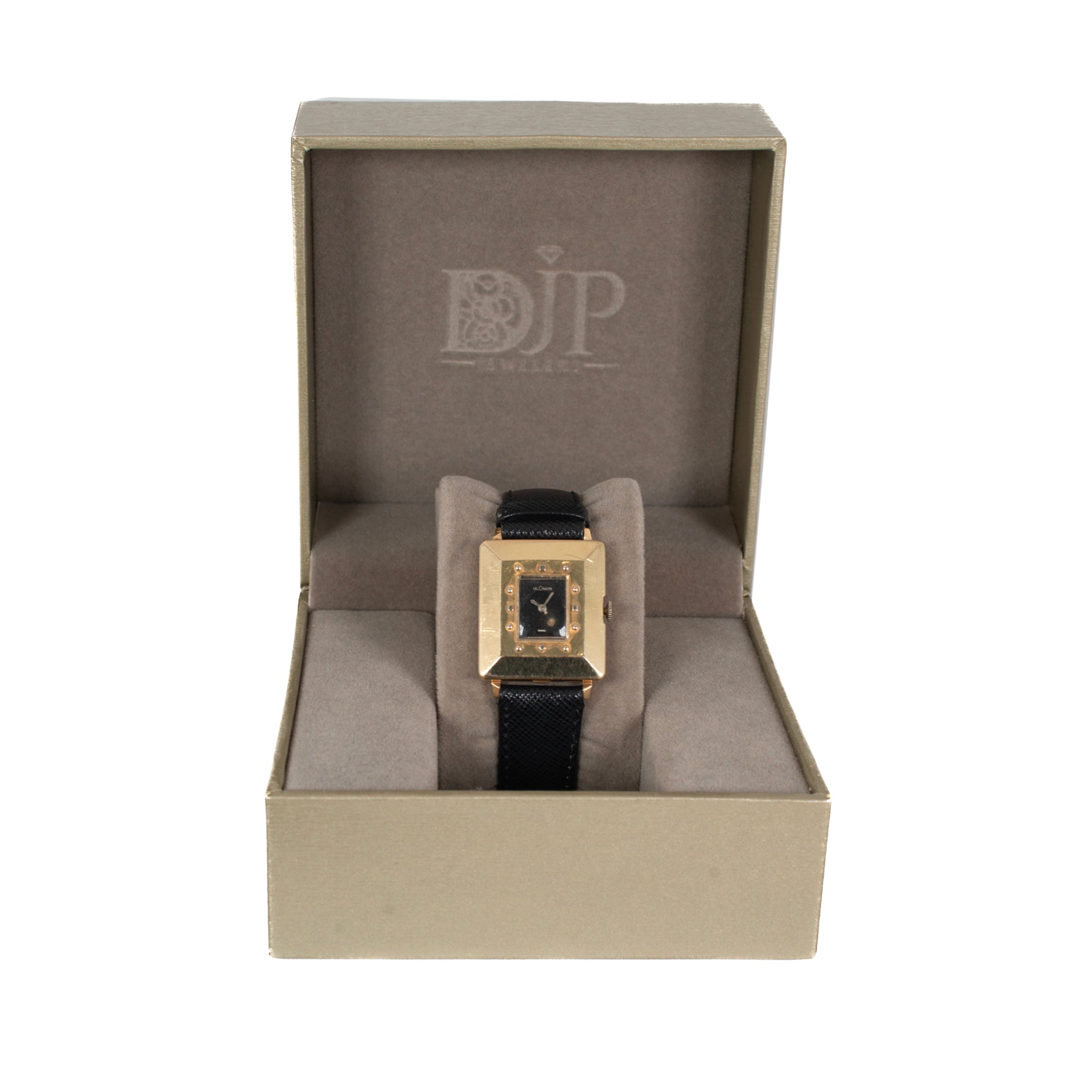 Antique Art Deco Le Coultre 32MM 14K Yellow Gold Manual Winding Watch