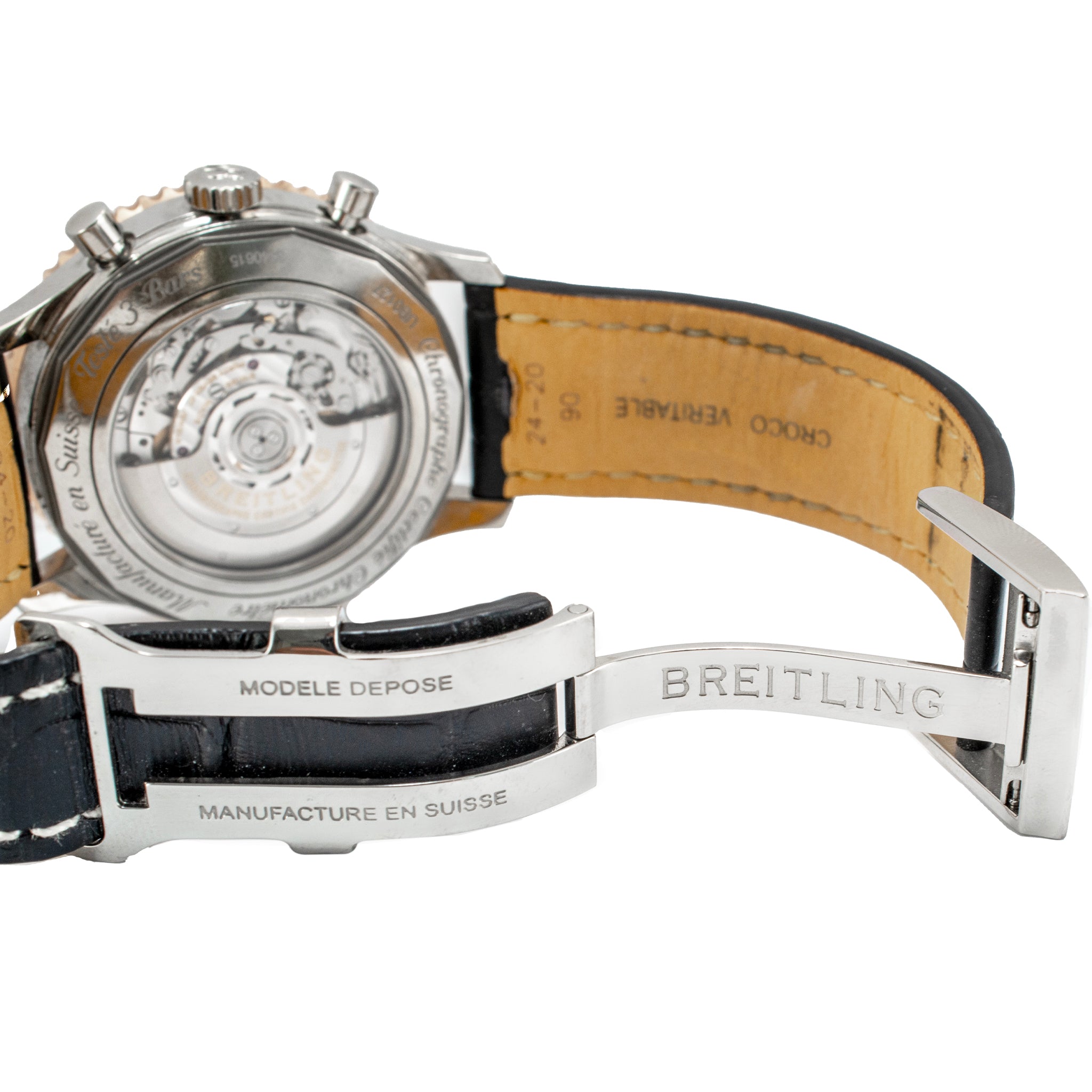 Breitling Navitimer 1 B01 Chronograph 46MM UB0127 Steel Rose Gold Black Watch