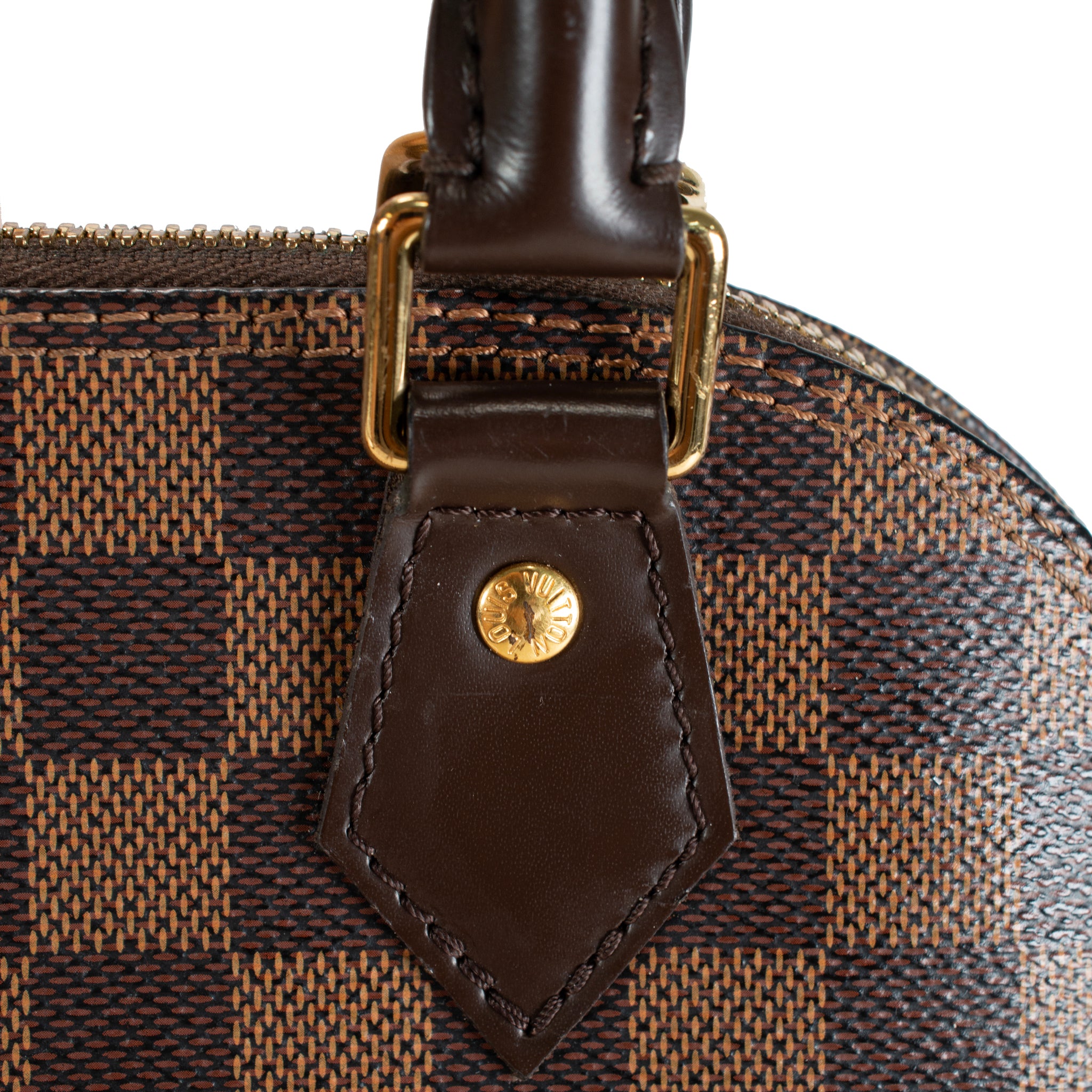 Louis Vuitton Alma BB N40606 Damier Ebène Canvas Crossbody Bag