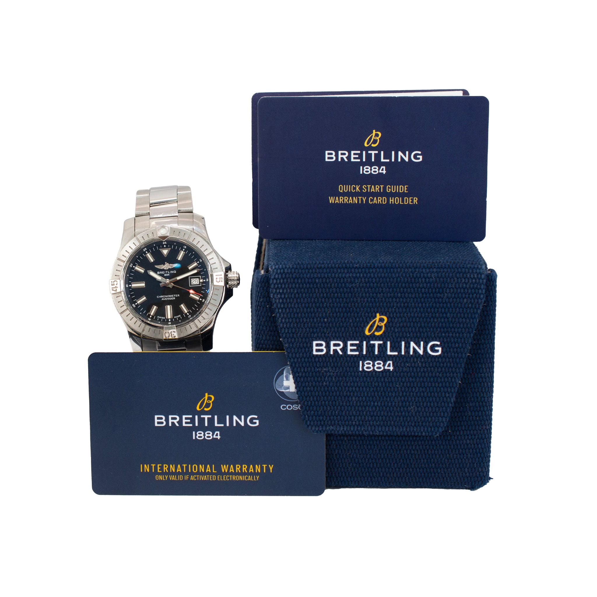 Breitling Avenger 43MM A17318101B1A1 Black Dial Stainless Steel Automatic Watch