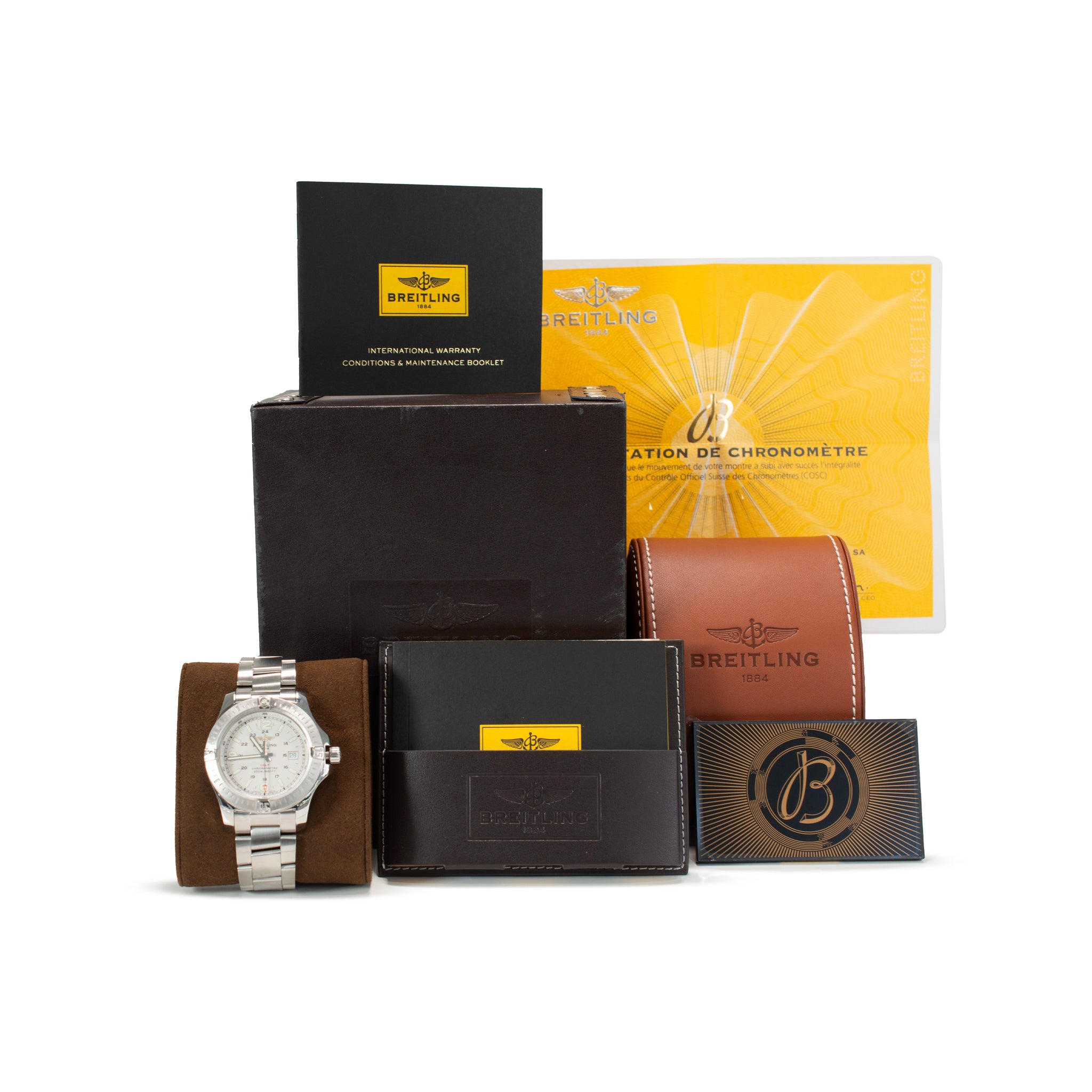 Breitling Colt 44MM A74388 Silver Dial Stainless Steel Quartz Watch