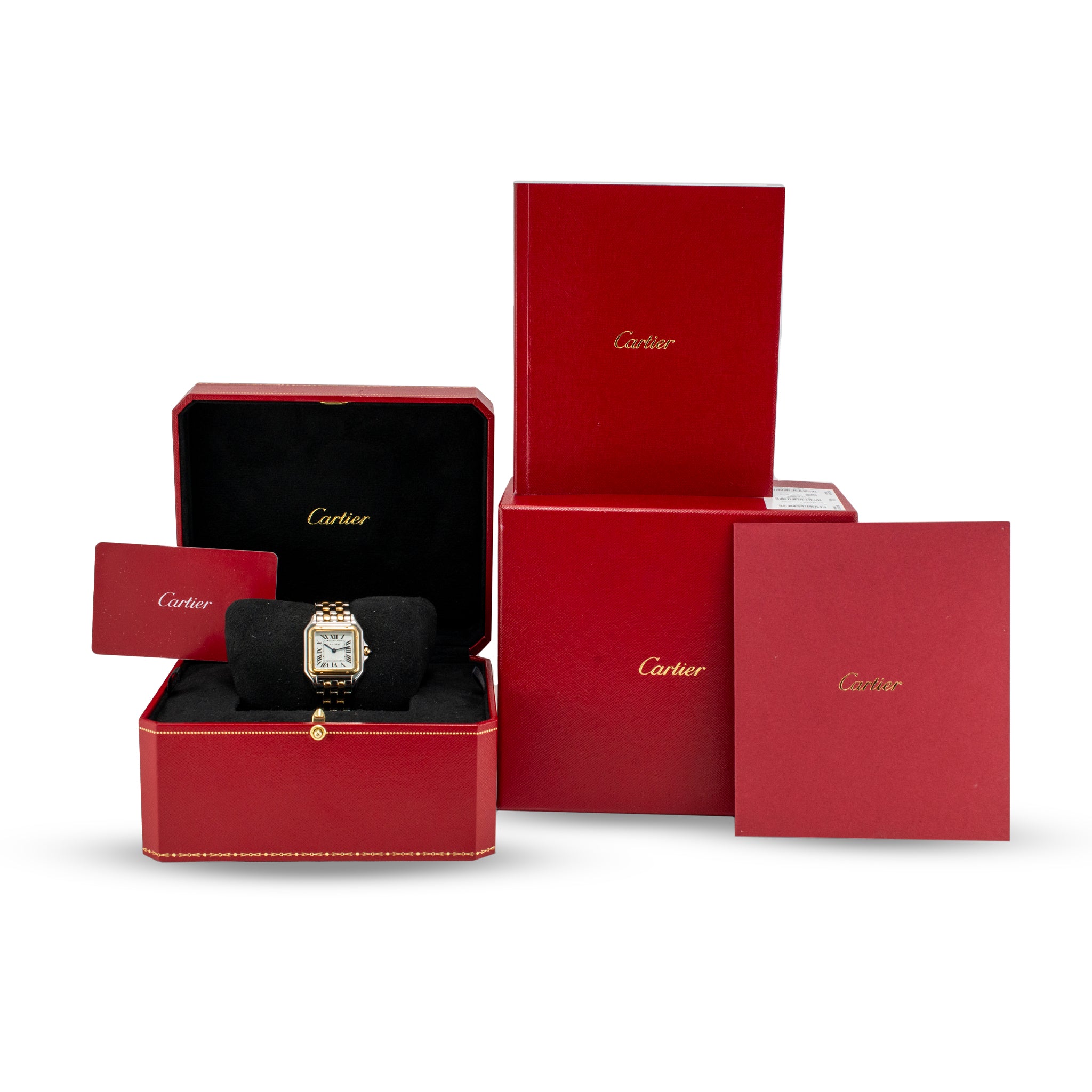 2021 Panthere De Cartier Medium 27MM 4017 / W2PN0007 Steel Yellow Gold Watch