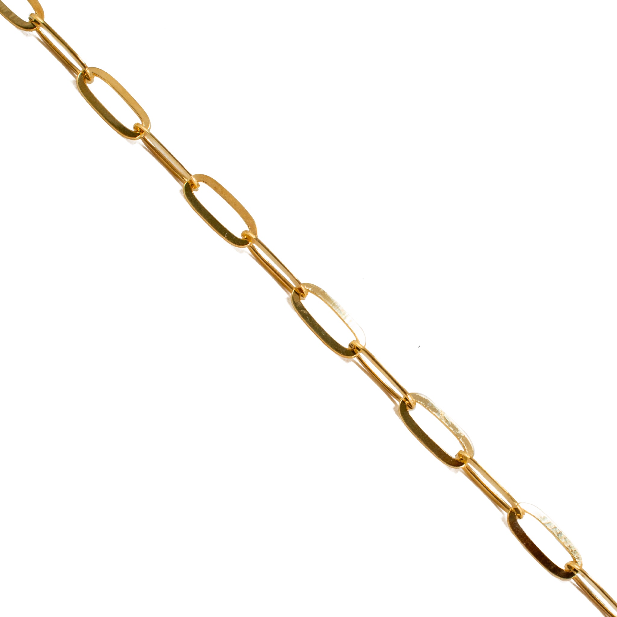 Ladies 14K Yellow Gold 5.49ct Diamond Tennis Cuban Paper Clip Multi Row Necklace