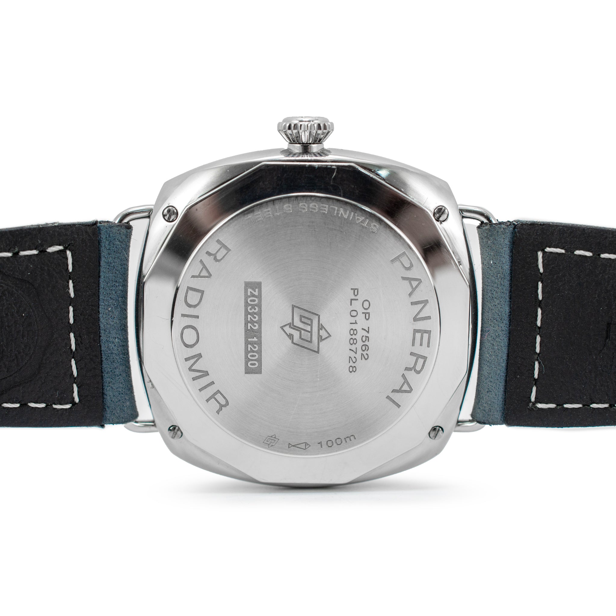 Panerai Radiomir Officine 45MM PAM 01383 Blue Dial Steel Hand Winding Watch