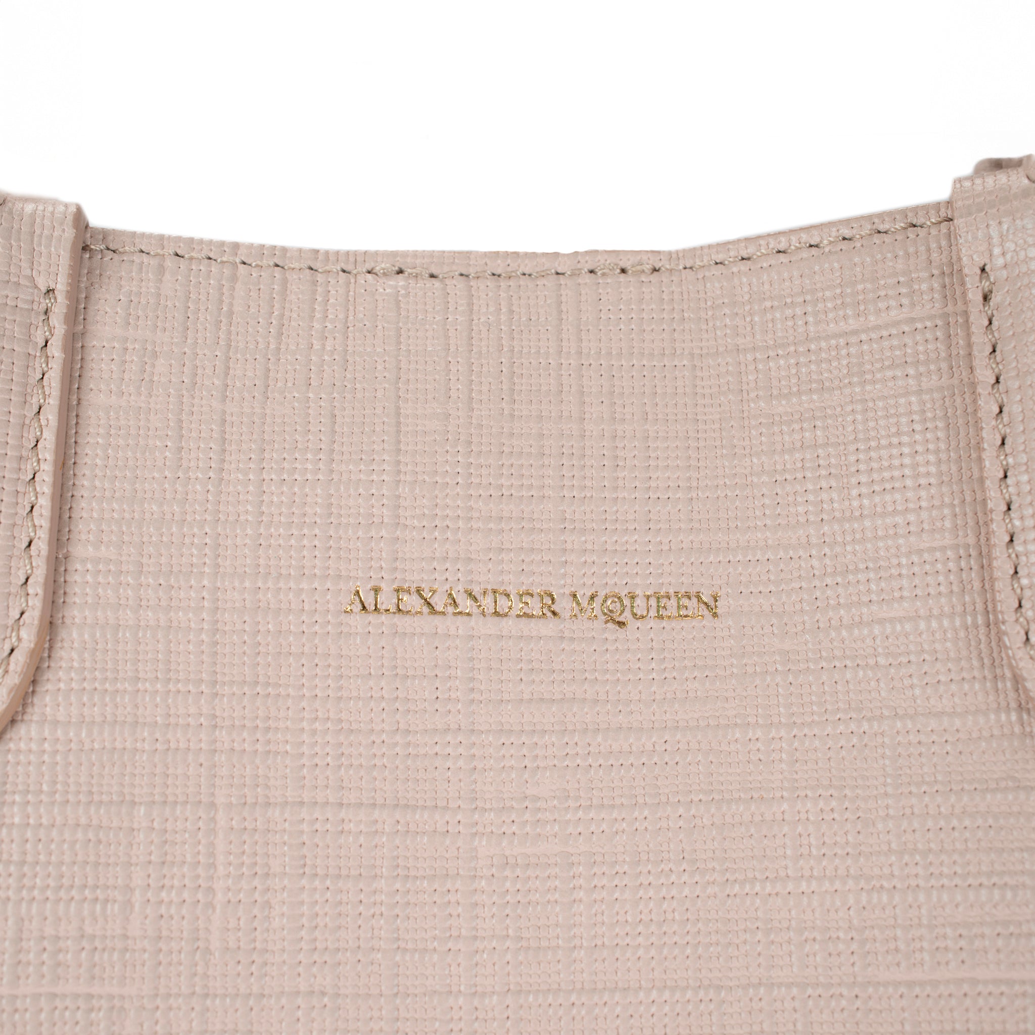 Alexander McQueen Pink Saffiano Leather Tote Shoulder Bag