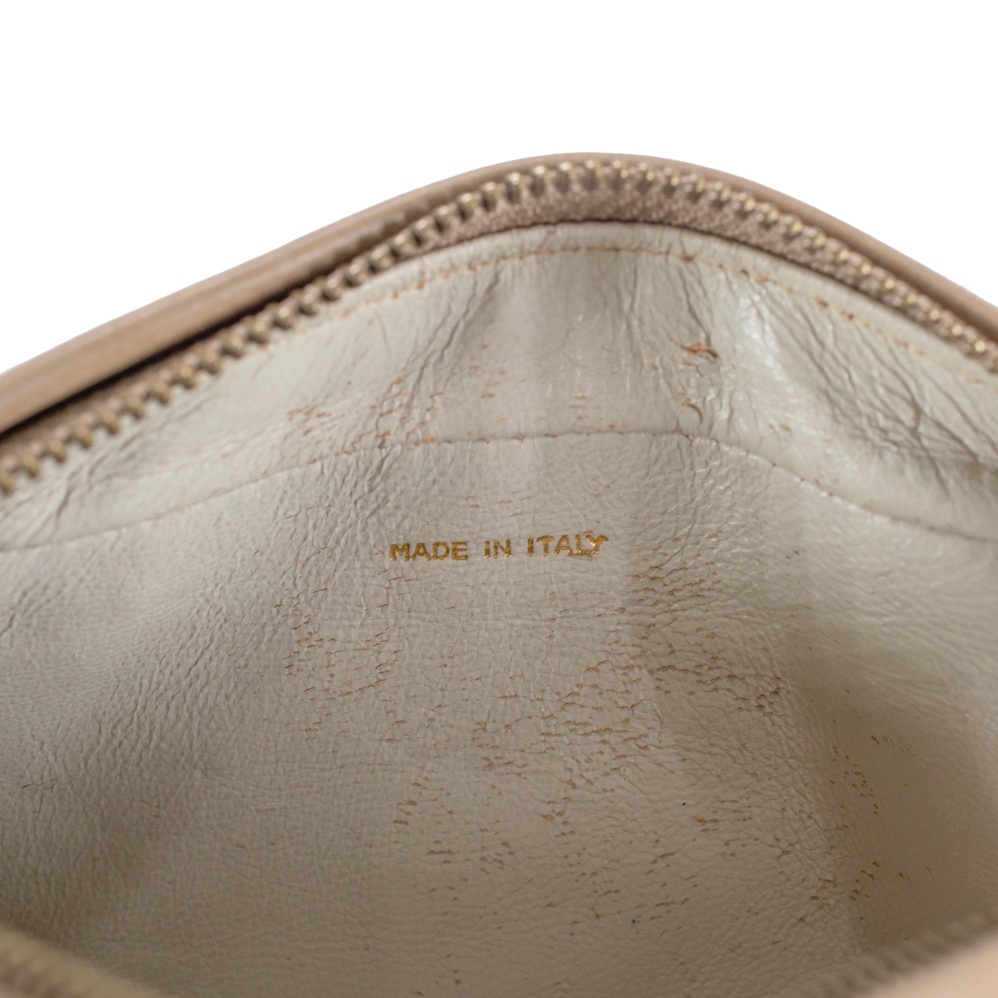 Vintage Chanel Quilted Beige Quilted Lambskin Leather Tassel Camera Bag