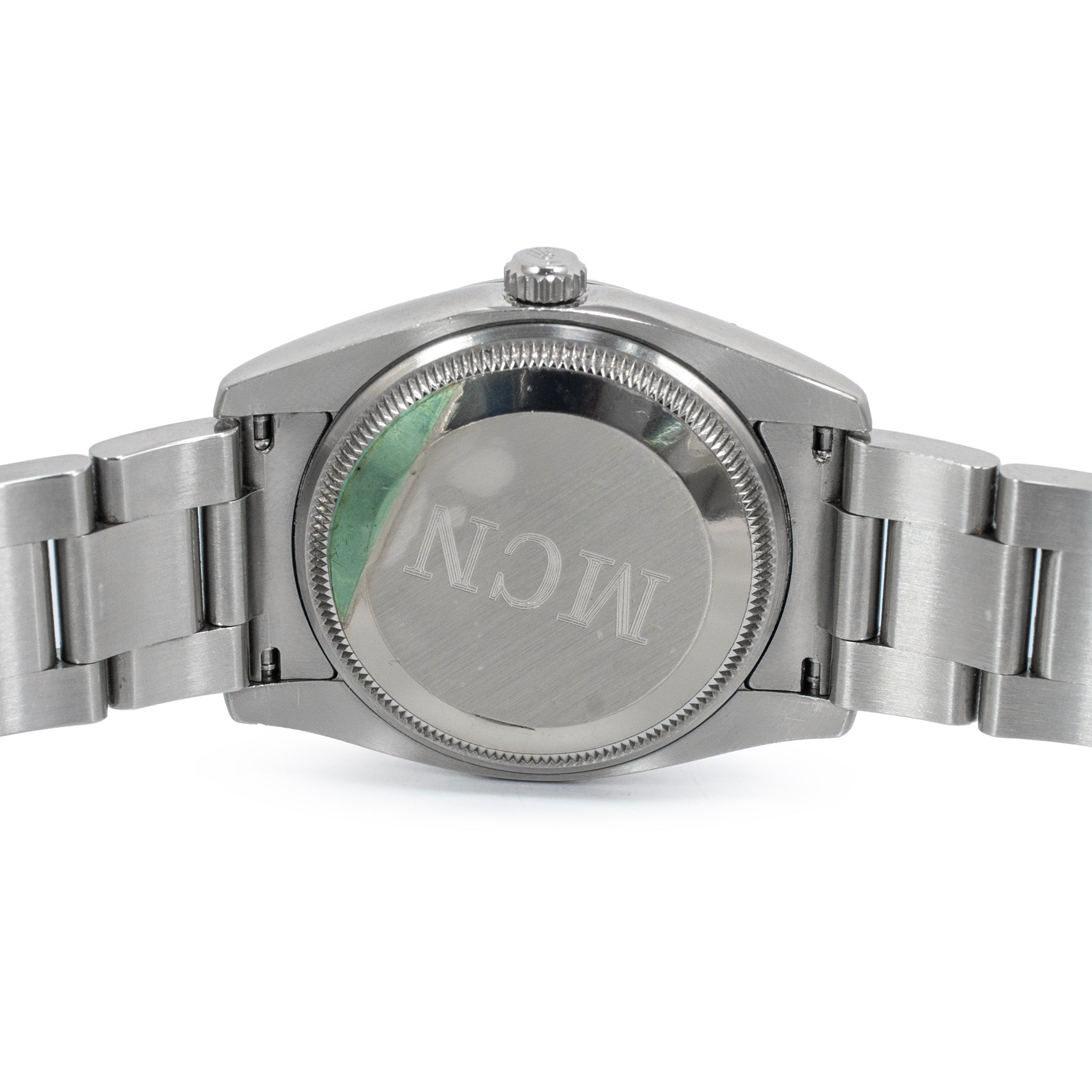2007 Rolex Air King 34MM 114234 Silver Dial Fluted Oyster Stainless Steel Watch