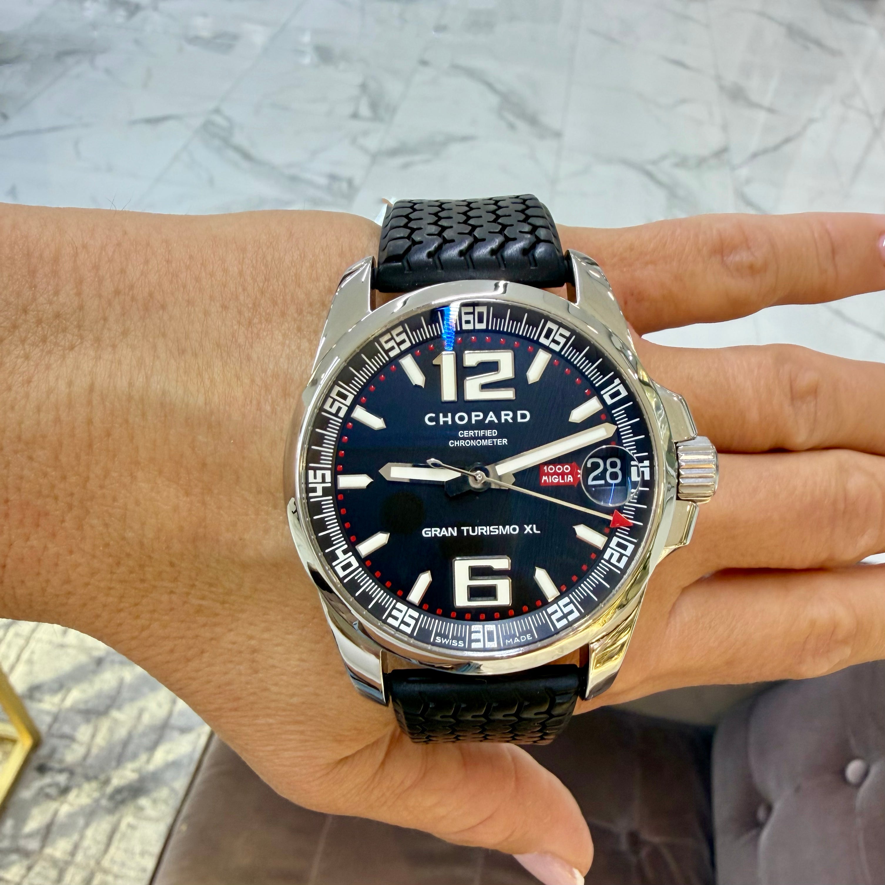 Chopard Mille Miglia Gran Turismo XL 44MM 16/8997 Rubber Steel Automatic Watch