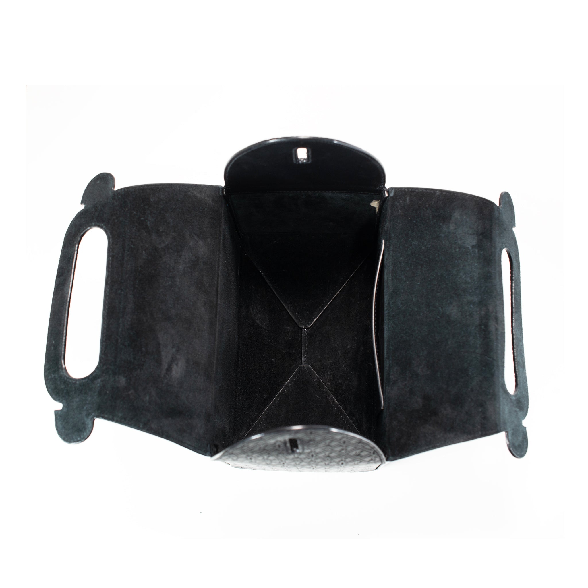 Saint Laurent Calfskin Monogram Take Away Black Box Top Handle Bag