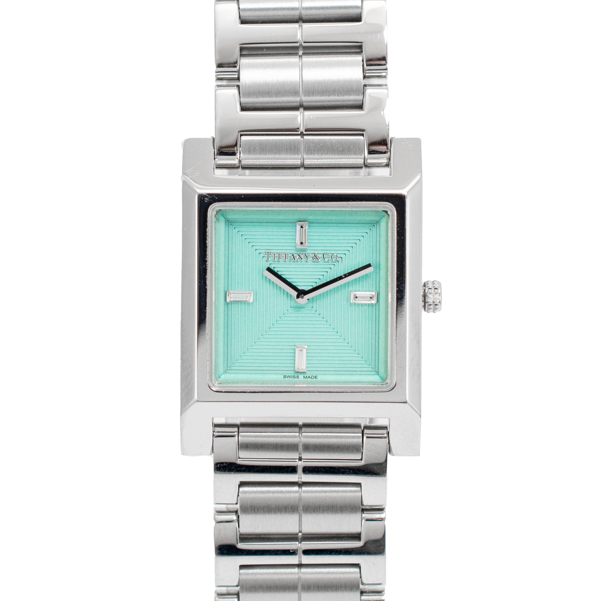2023 Tiffany & Co. Union Square 20MM Baguette Diamond Steel Quartz Watch