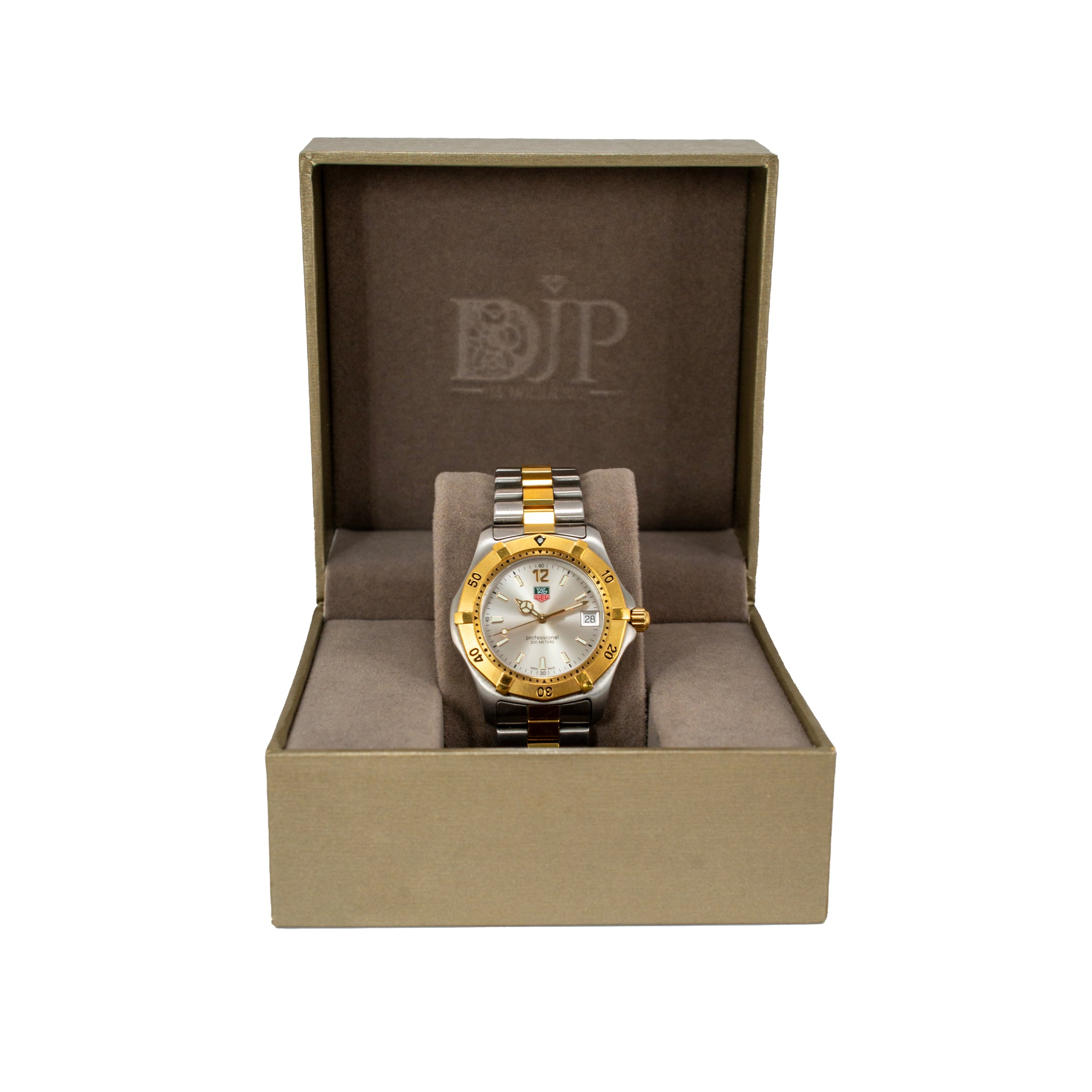 Tag Heuer Professional 2000 38MM WK1120 Two Tone Gold Plated Steel Quartz Watch