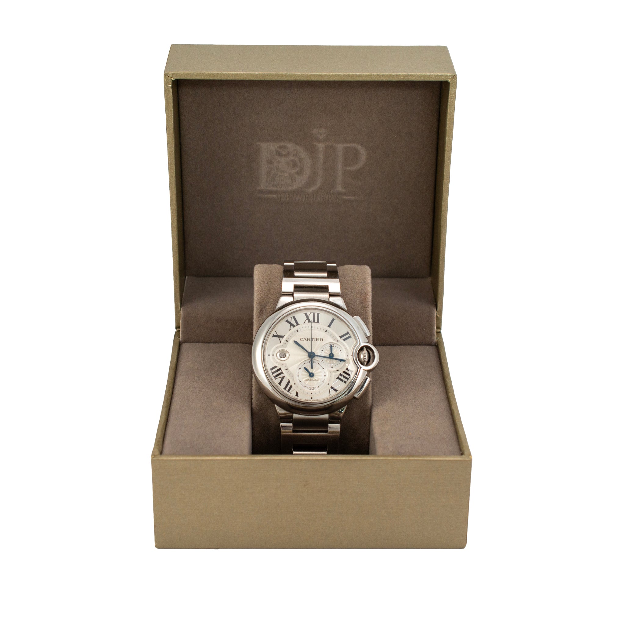 Cartier Ballon Bleu Chronograph 44MM W6920002 / 3109 Steel Automatic Watch