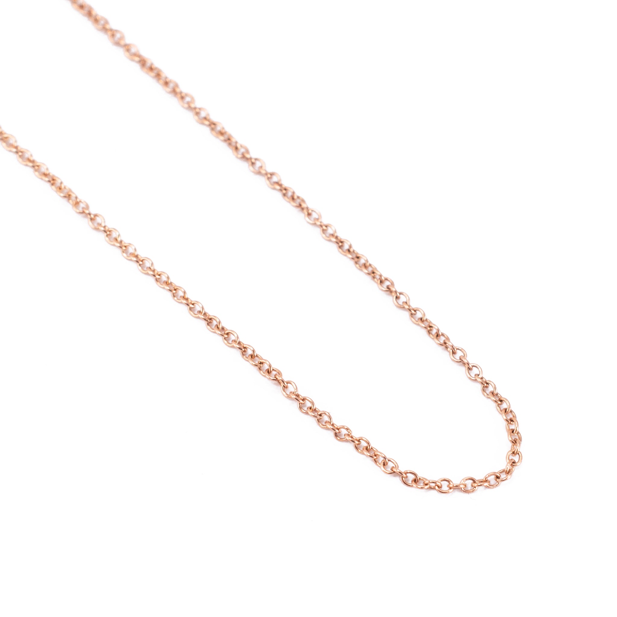 Ladies Tiffany & Co. Elsa Peretti 18K Rose Gold Cable Chain Necklace