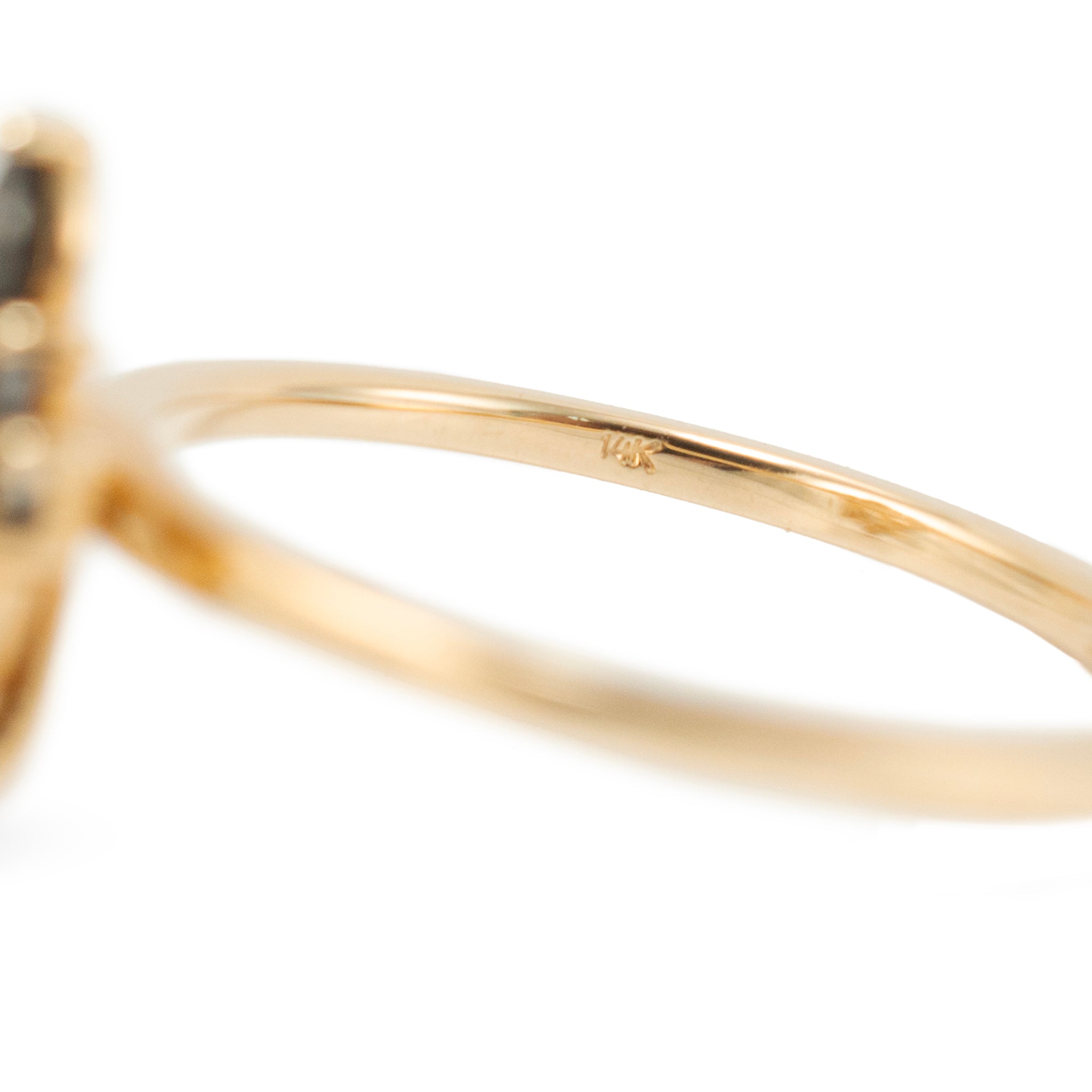 Venvs One-Of-A-Kind 14K Rose Gold Kite Salt & Pepper Diamond Cocktail Ring