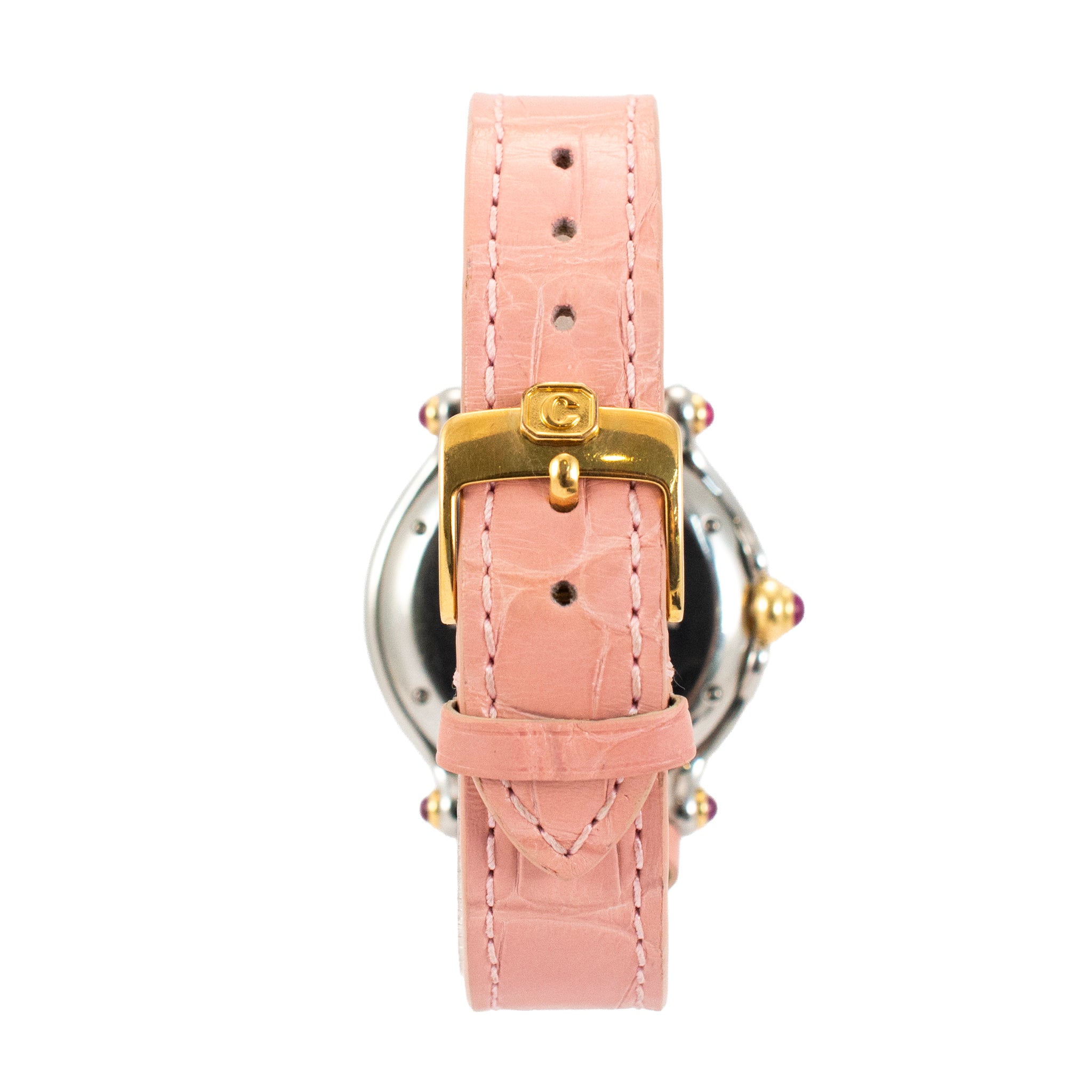 Chopard Happy Sport 32MM 2718239-42 Diamond Stars & Moon Pink Mop S/S 18K Watch