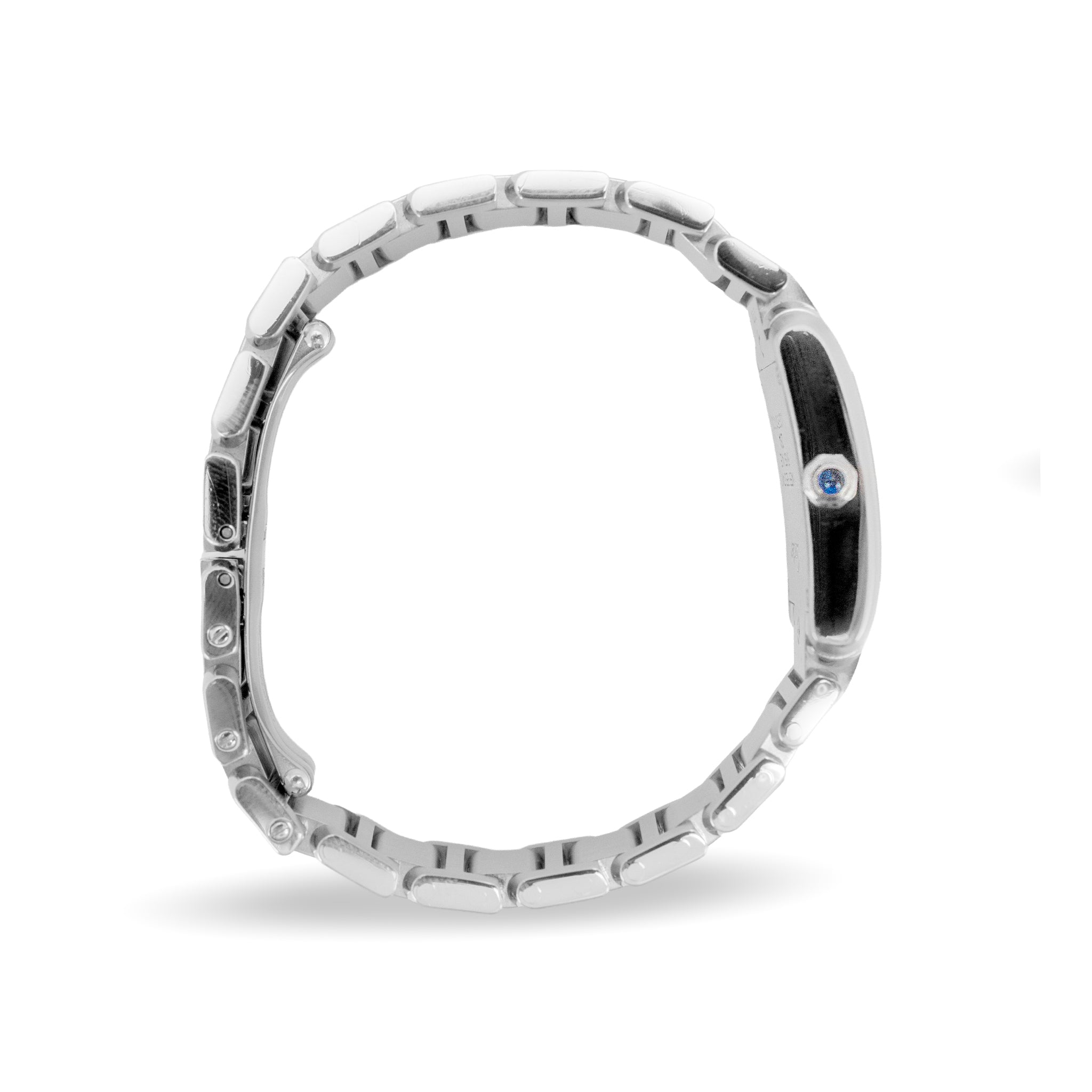 Ladies Cartier Tank Francaise 20MM 2384 White Roman Stainless Steel Quartz Watch