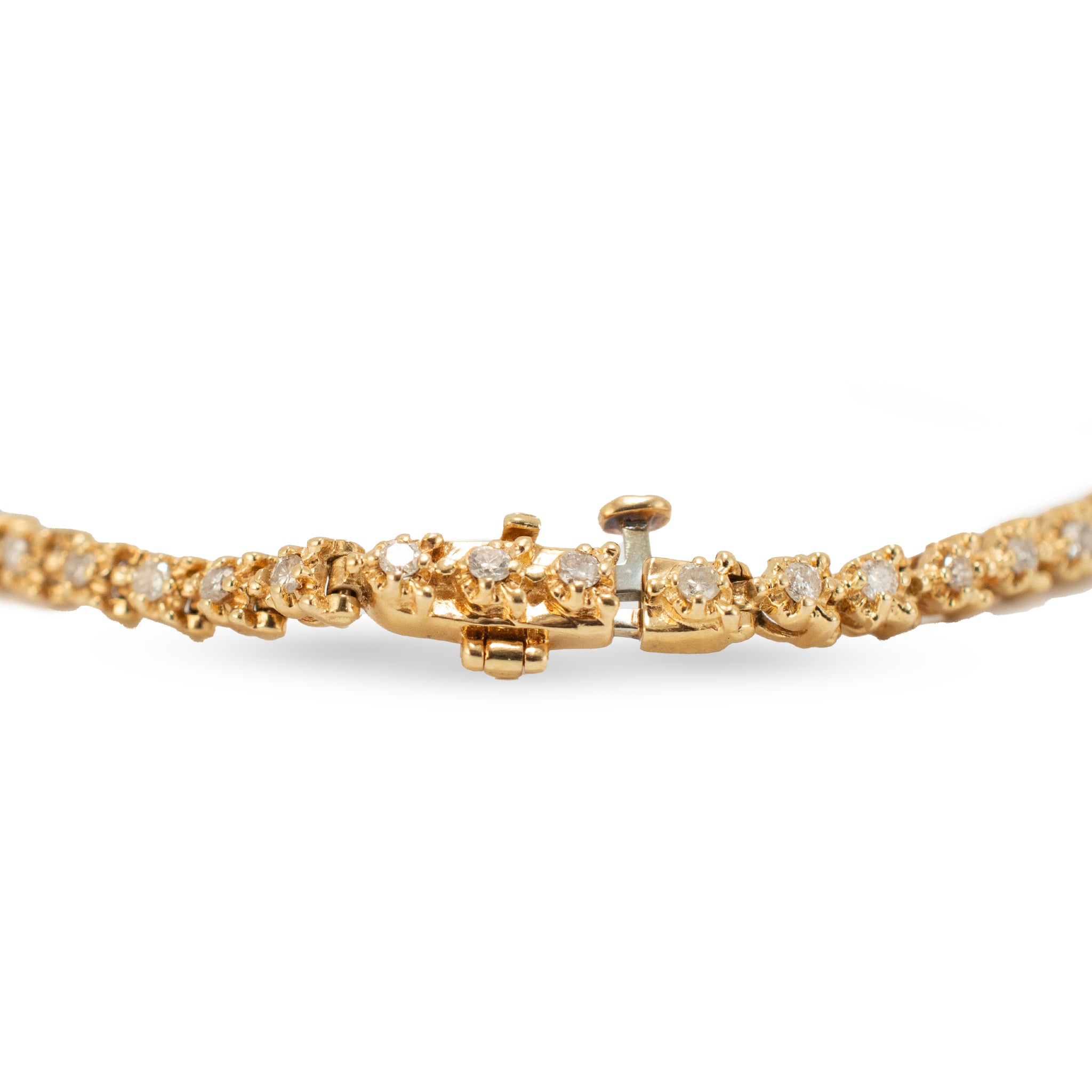 14K Yellow Gold Petite 1.10ct. Diamond Tennis Bracelet