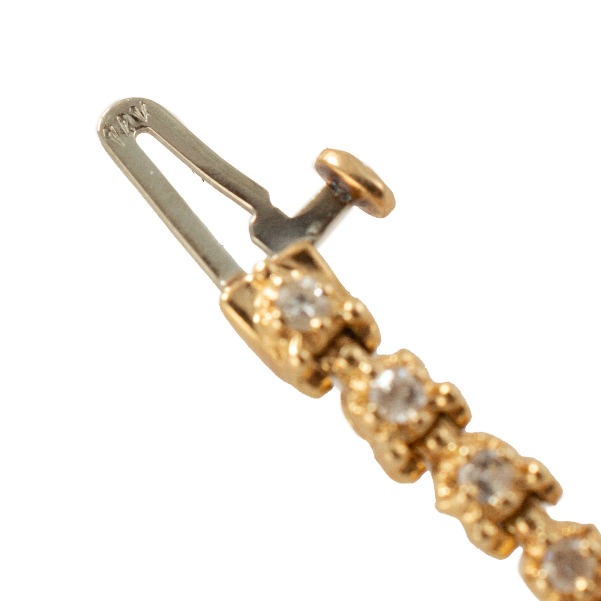 14K Yellow Gold Petite 1.10ct. Diamond Tennis Bracelet