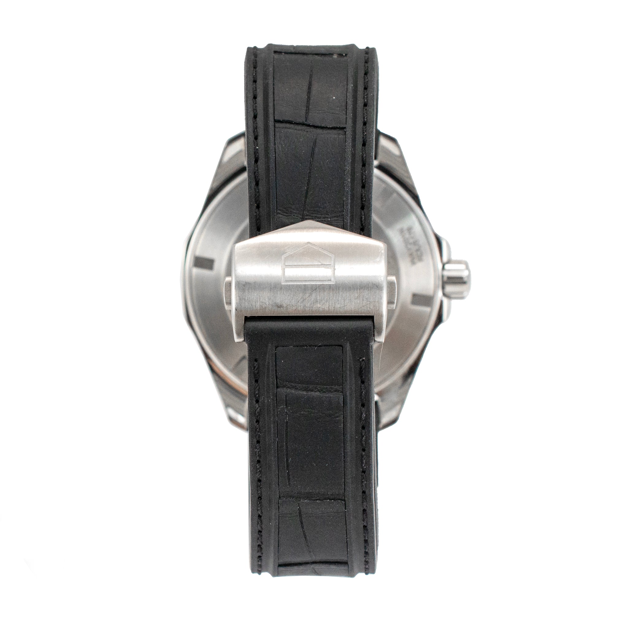 2021 Tag Heuer Aquaracer 43MM way201n.ft6177 Tortoise Shell Black Steel Watch