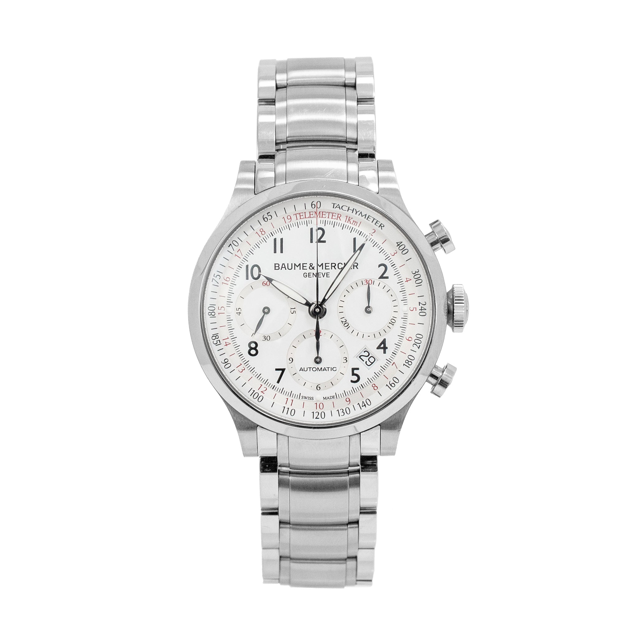 Baume & Mercier Capeland 42MM MOA10061 Chronograph Steel Automatic Watch