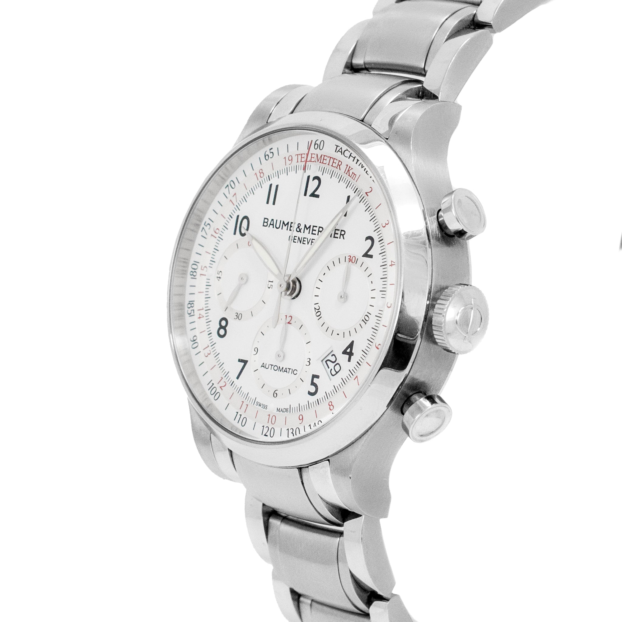 Baume & Mercier Capeland 42MM MOA10061 Chronograph Steel Automatic Watch