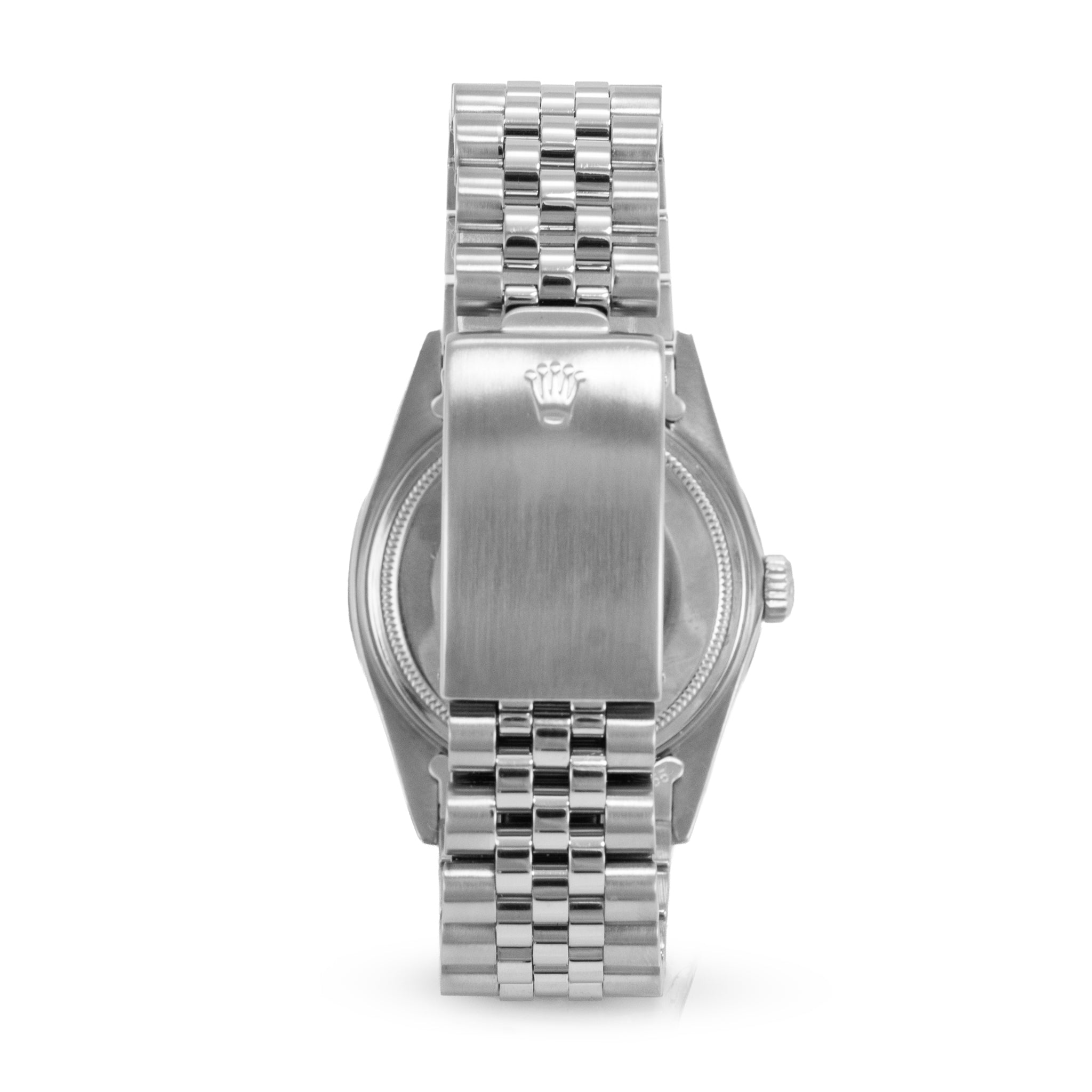 Ladies Rolex Datejust 36MM 16014 Diamond Bezel Blue Dial Jubilee Steel Watch