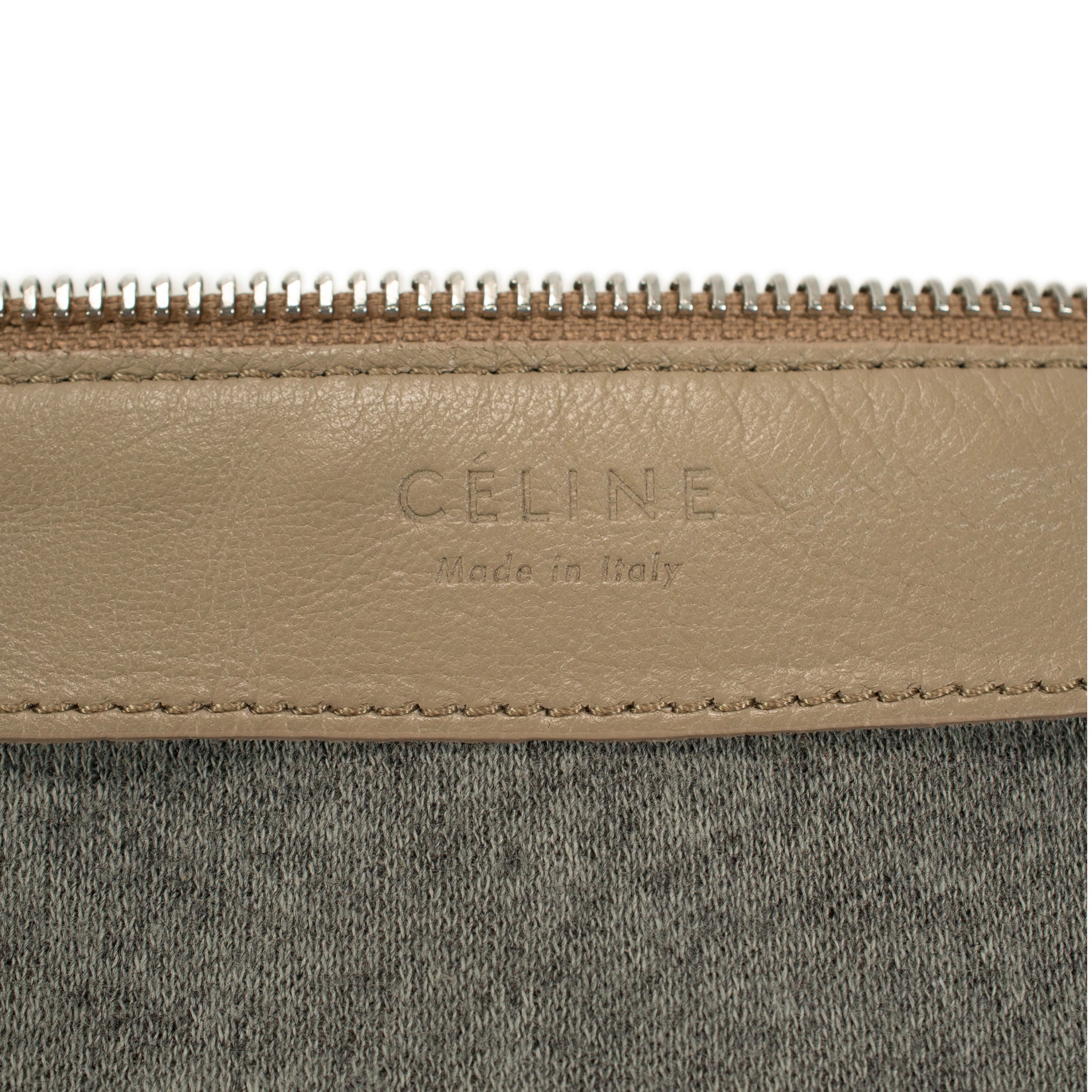 Celine Trio Neutral Multitone Colors Soft Leather Crossbody Bag