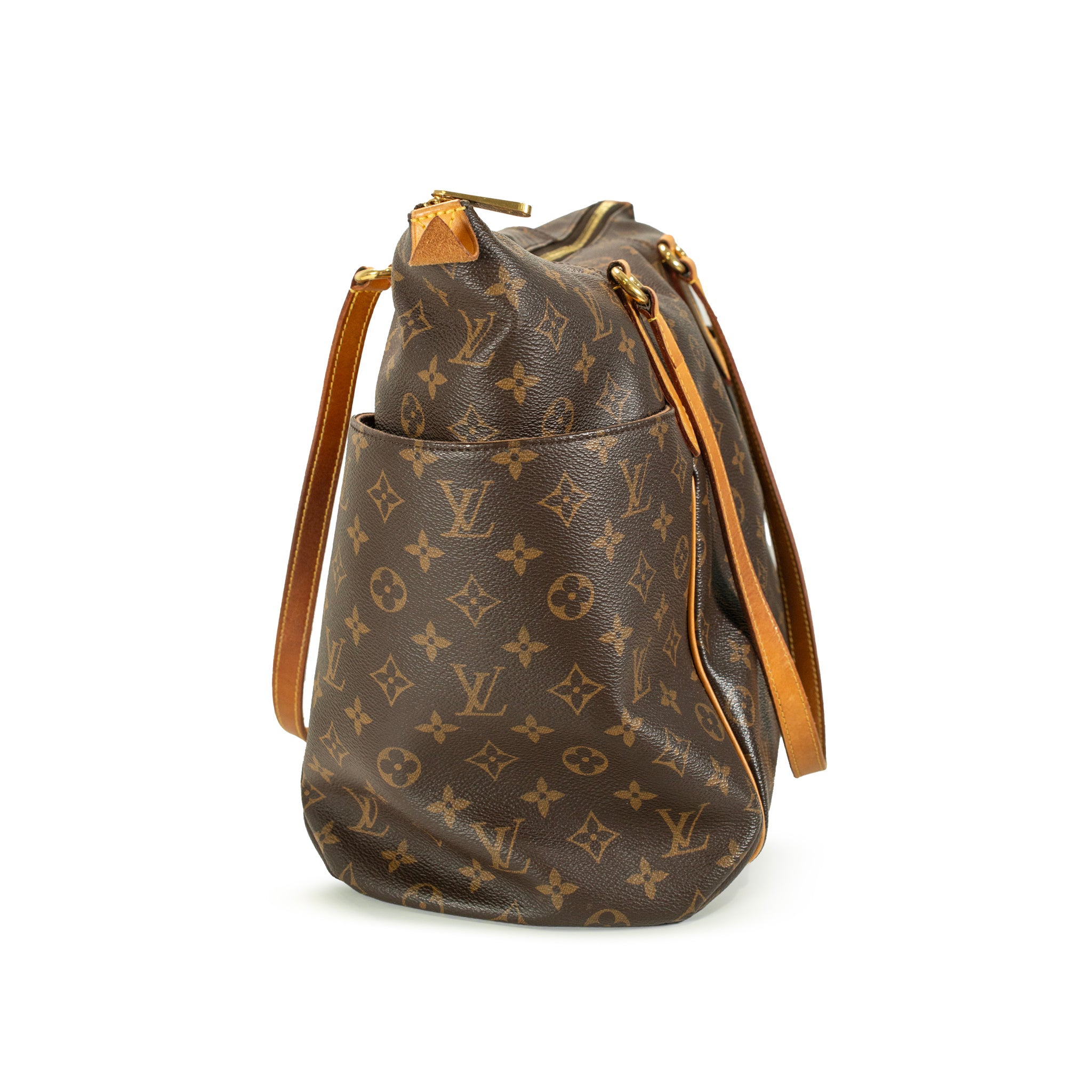 Louis Vuitton Monogram Brown Canvas M56689 Totally MM Shoulder Tote Bag
