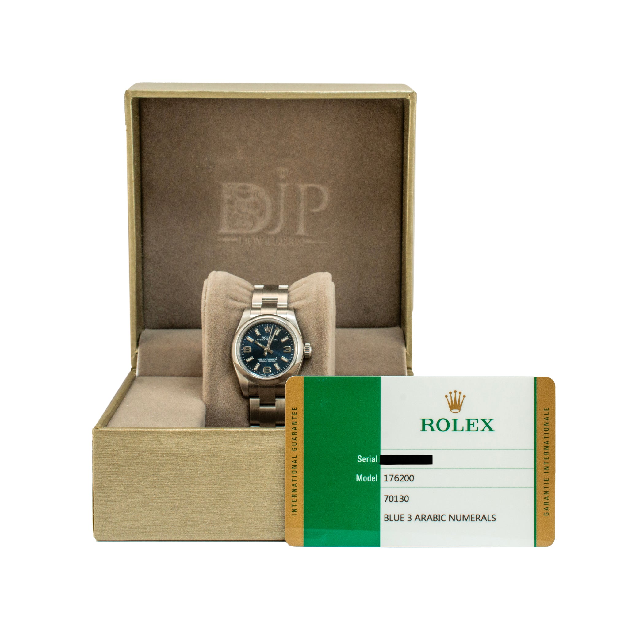 2015 Rolex Oyster Perpetual 26MM 176200 Blue Dial Oyster Stainless Steel Watch