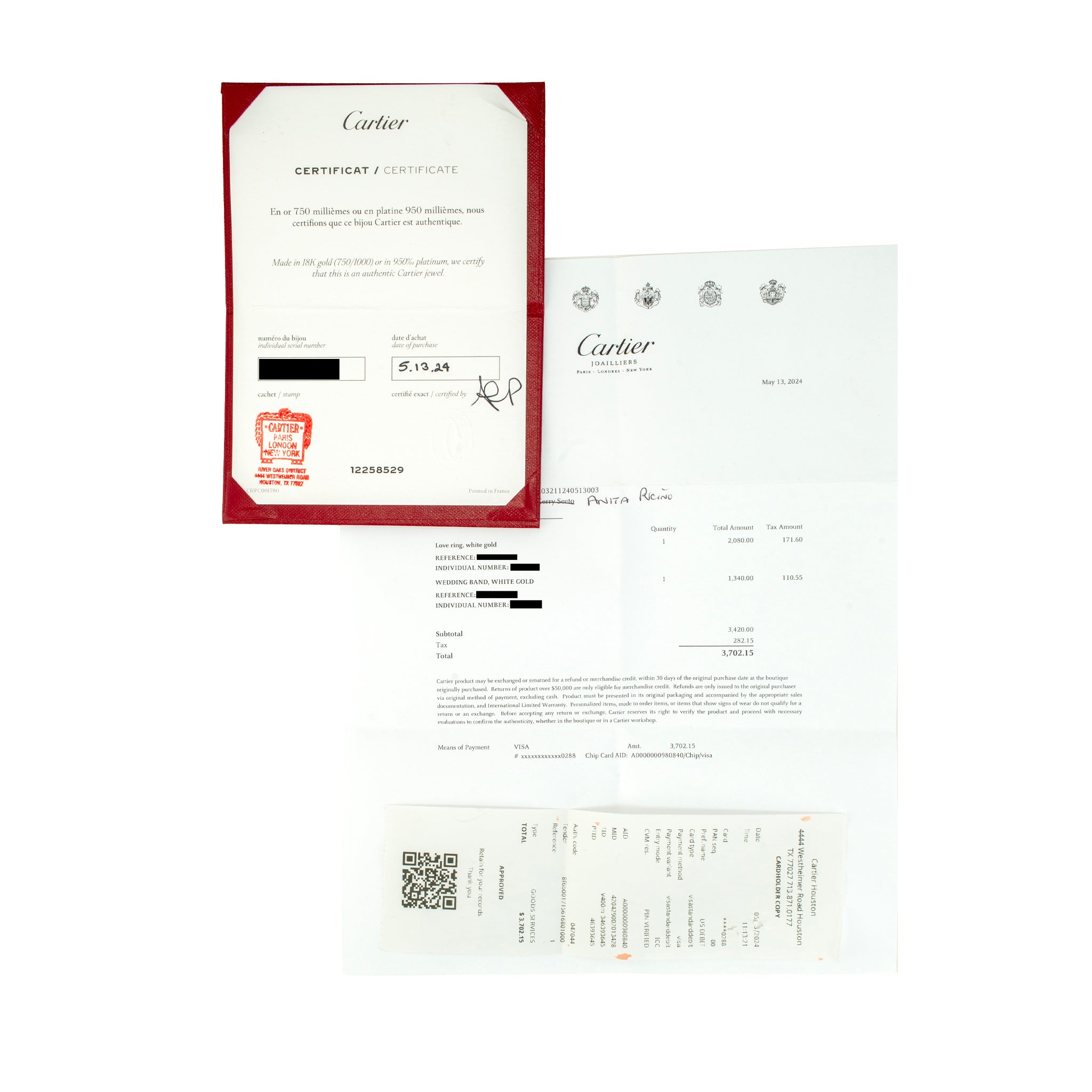 Men’s Cartier Love Classic Model 18K White Gold Wedding Band Ring