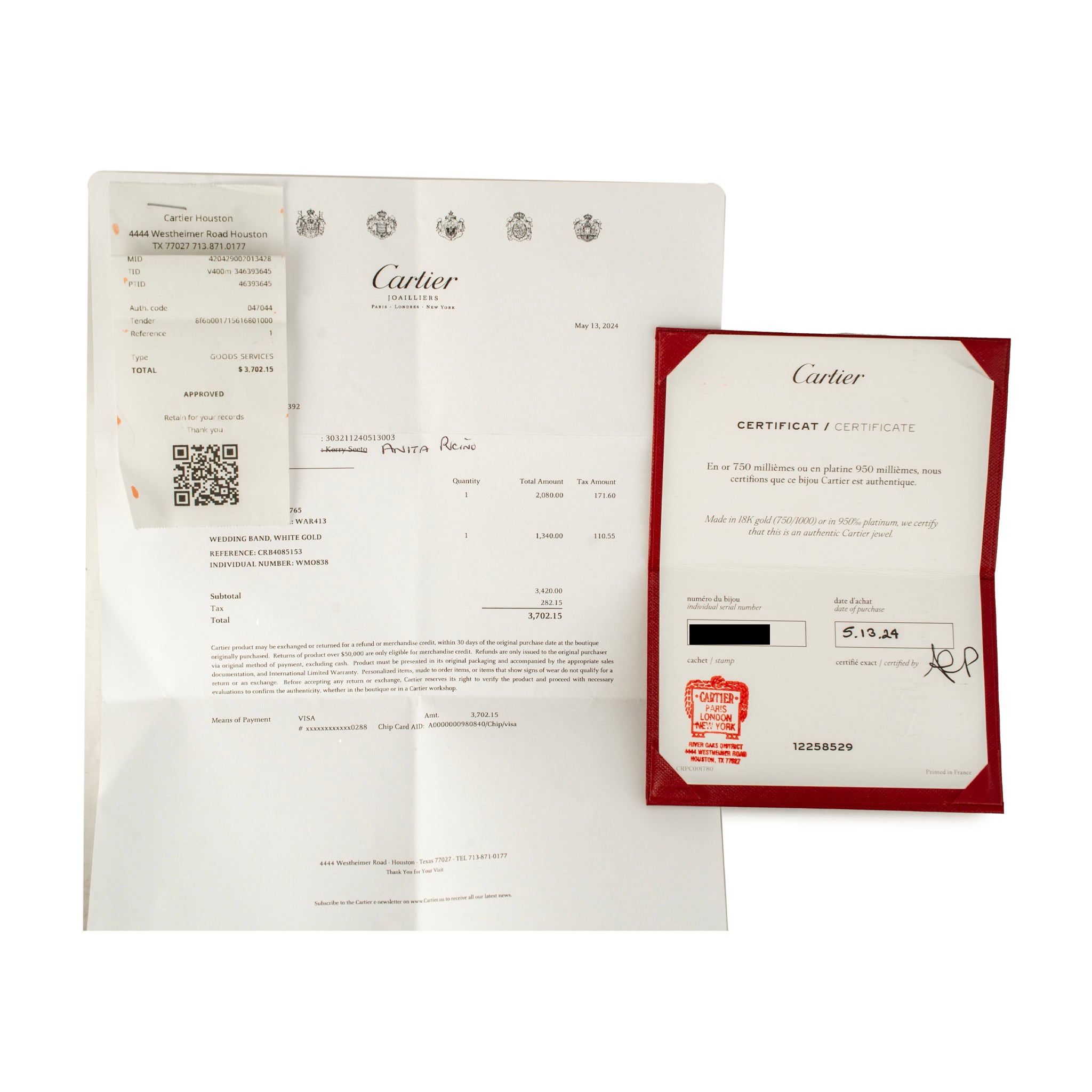 Men’s Cartier Love Classic Model 18K White Gold Wedding Band Ring