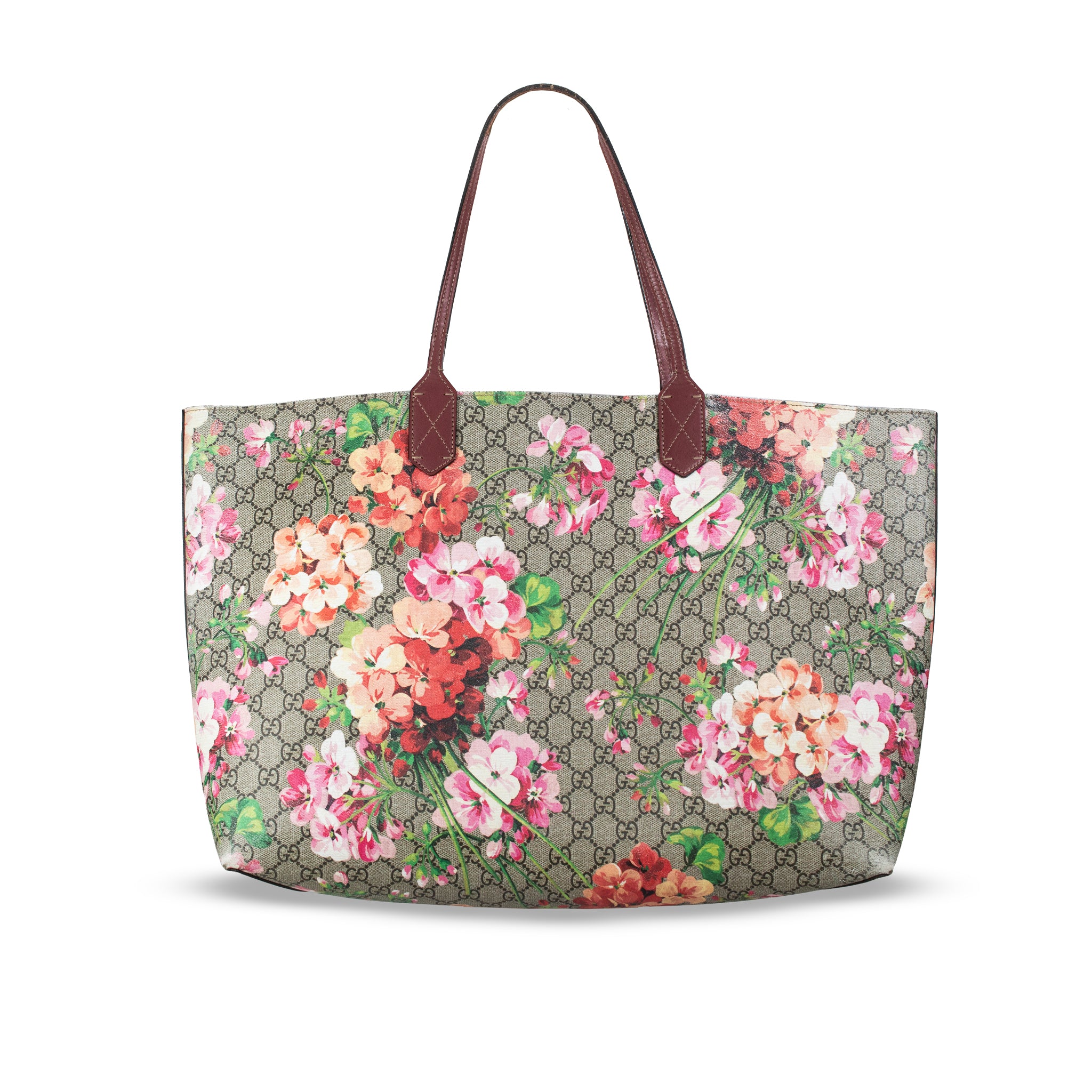 Gucci GG Blooms Reversible Floral Gg Canvas Multicolor 368571 Tote Bag