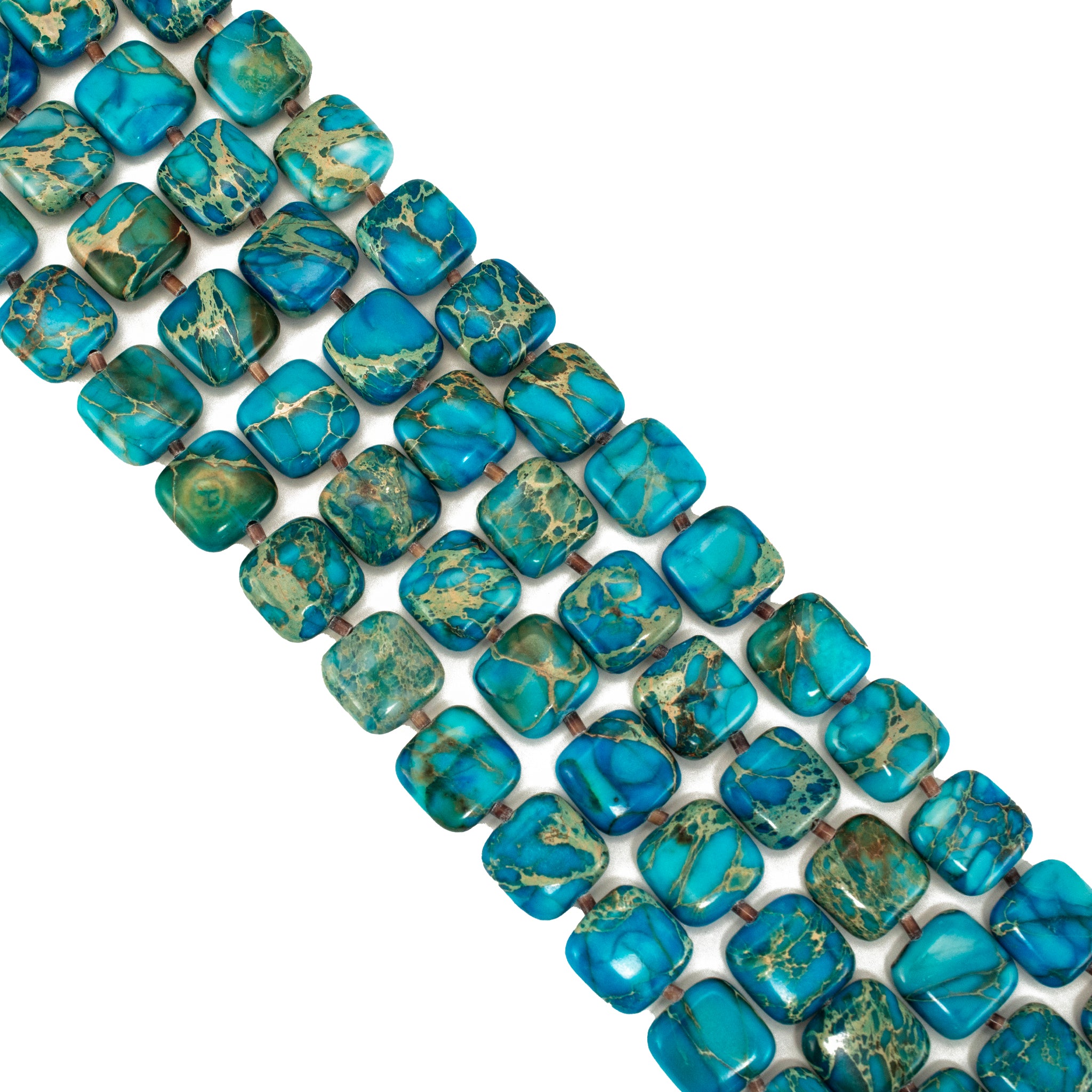 Vintage Native American Sterling Silver Turquoise Multi-Strand Bead Necklace