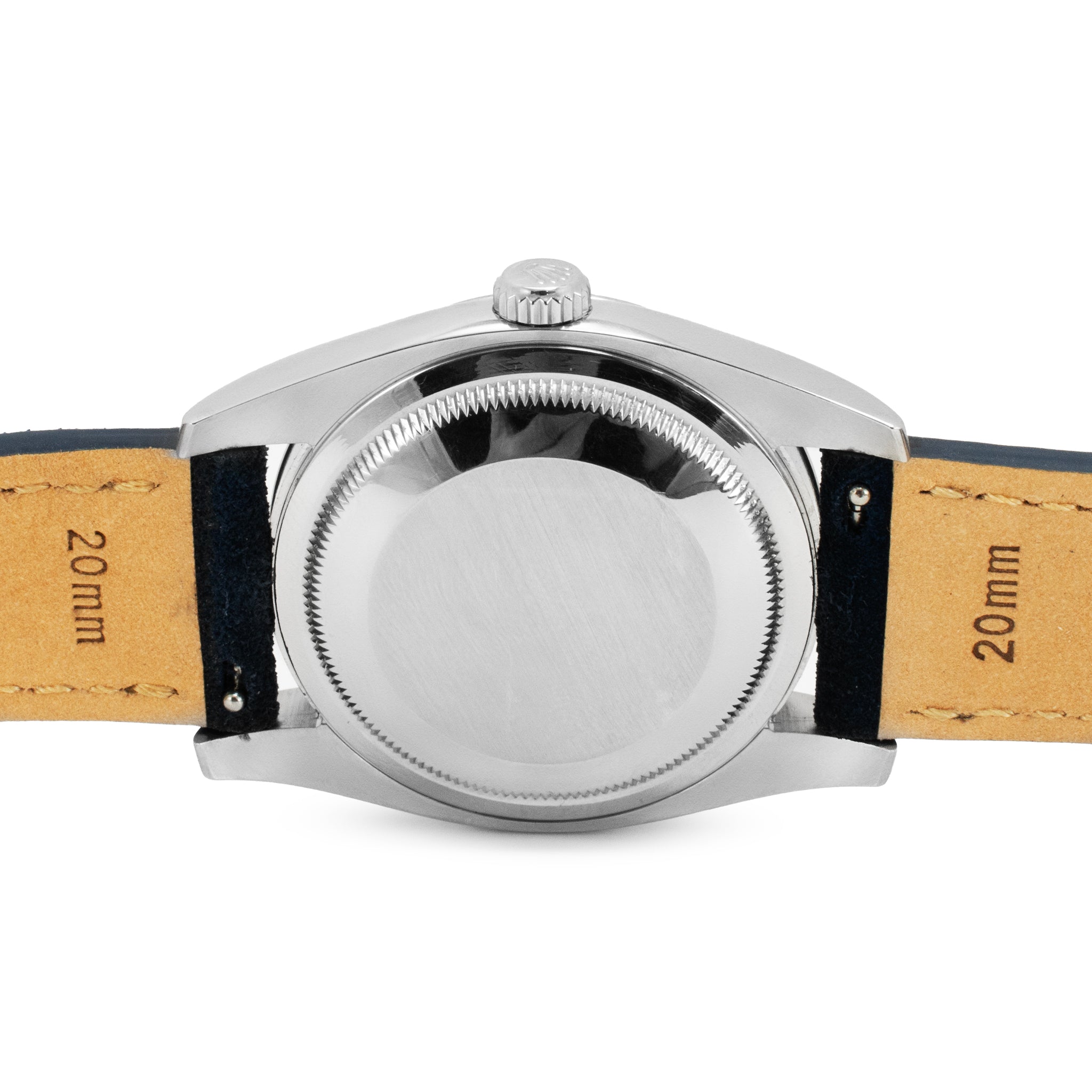 2018 Rolex Oyster Perpetual 36MM 116000 Blue 3 Arabic Dial Stainless Steel Watch