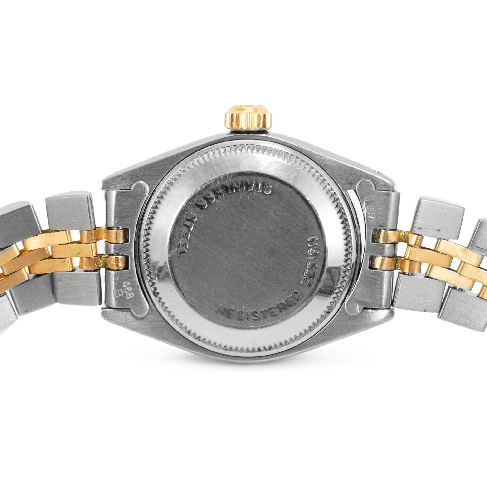 Rolex Oyster Perpetual Lady Date 26MM 6917 Blue Dial Jubilee Gold Steel Watch