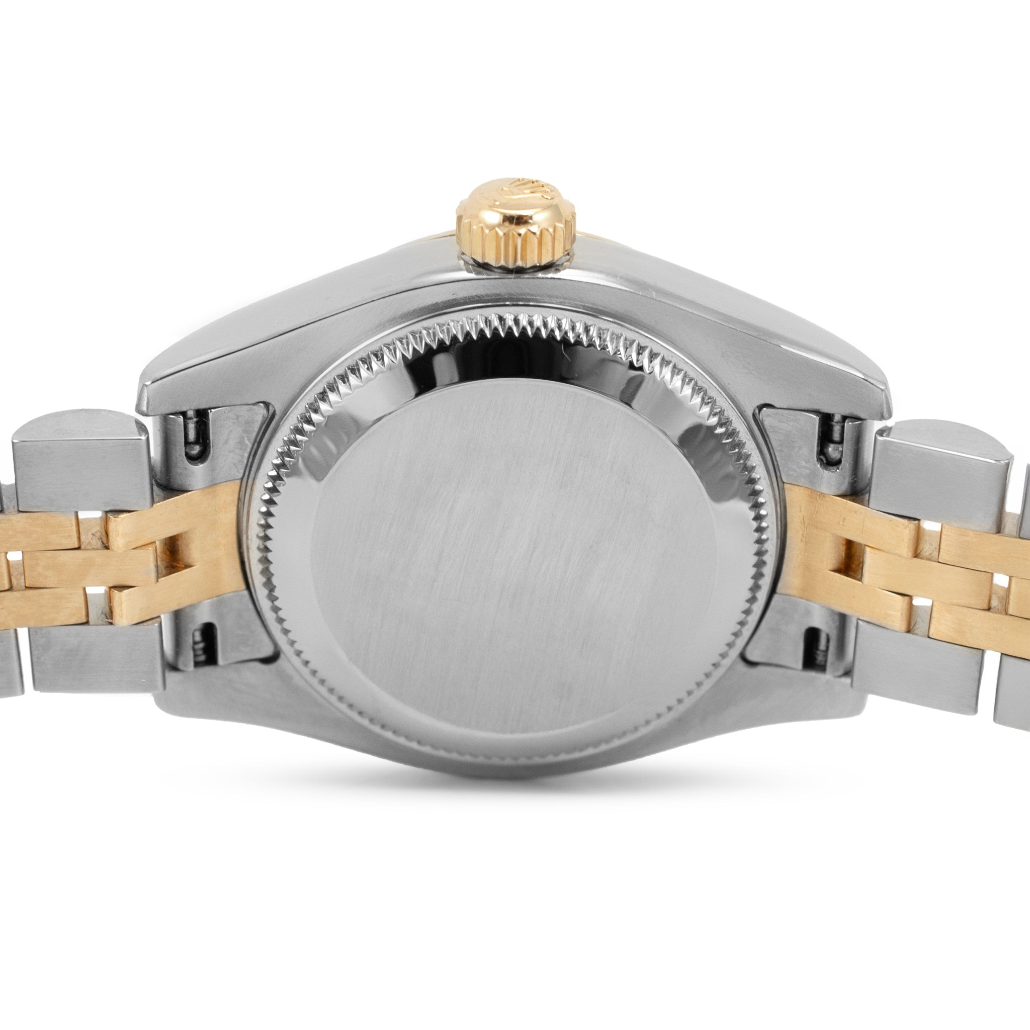 Rolex Ladies Datejust 26MM 179173 Mop Diamond Bezel Jubilee Gold Steel Watch