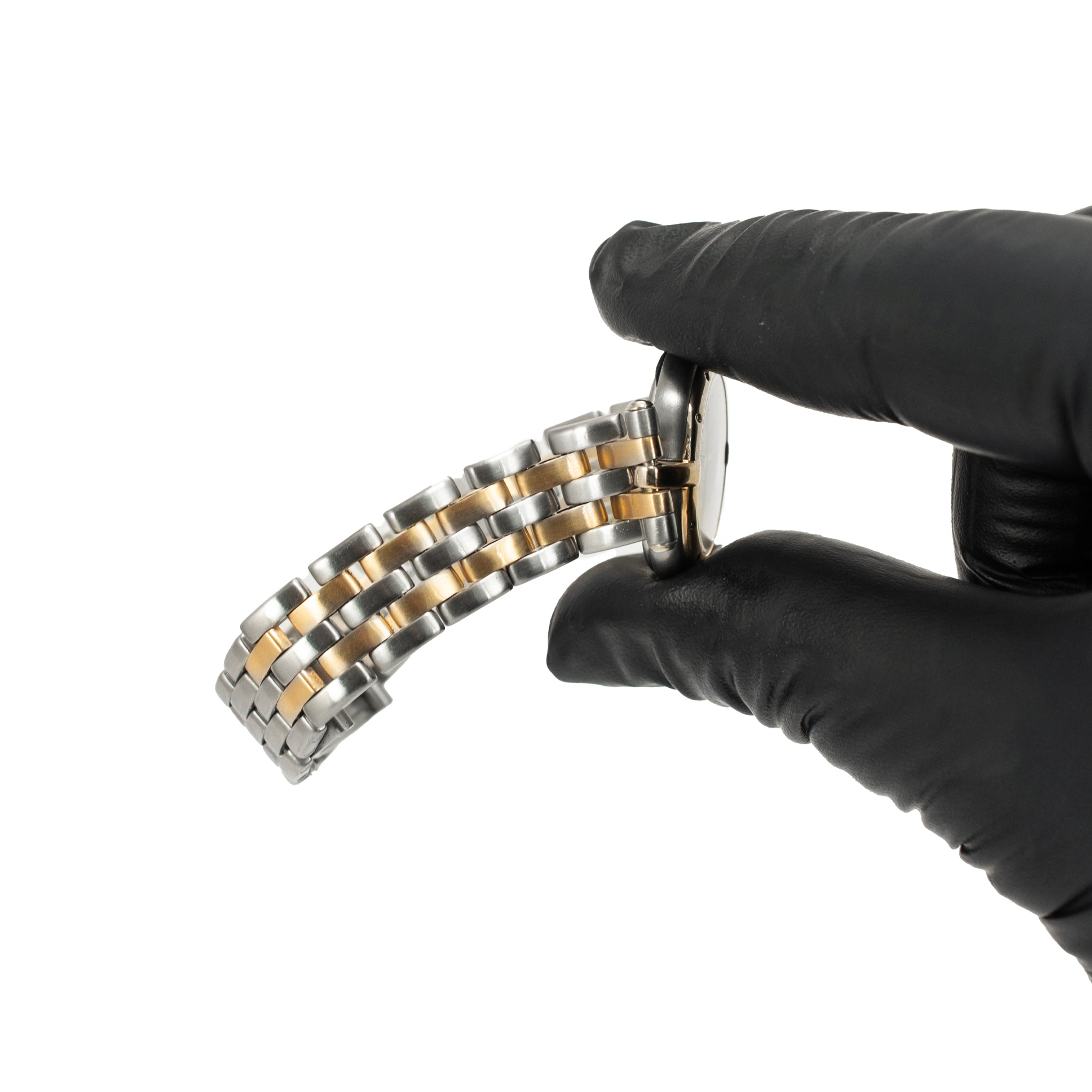 Vintage Ladies Cartier Panthere Vendome 24MM 166920 Two Row Gold & Steel Watch