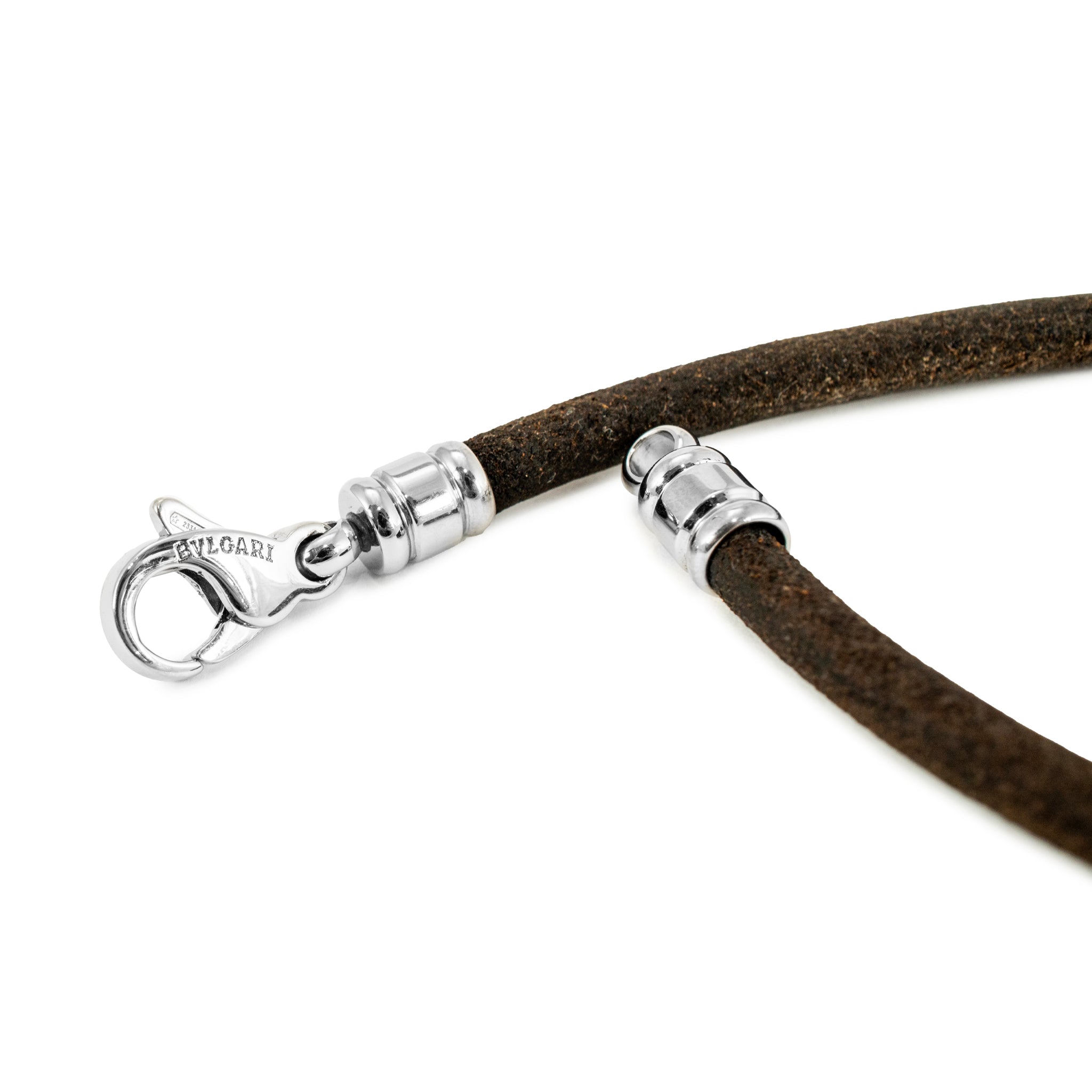 Bvlgari Tondo 18K Yellow Gold Steel Black Two Tone Chain Cross Chocker Necklace