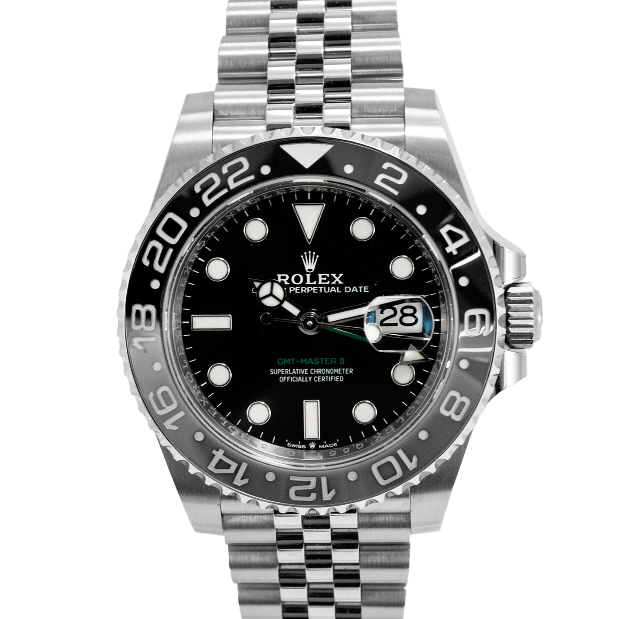2025 Rolex Gmt-Master II 40MM 126710GRNR Bruce Wayne Jubilee Steel Watch