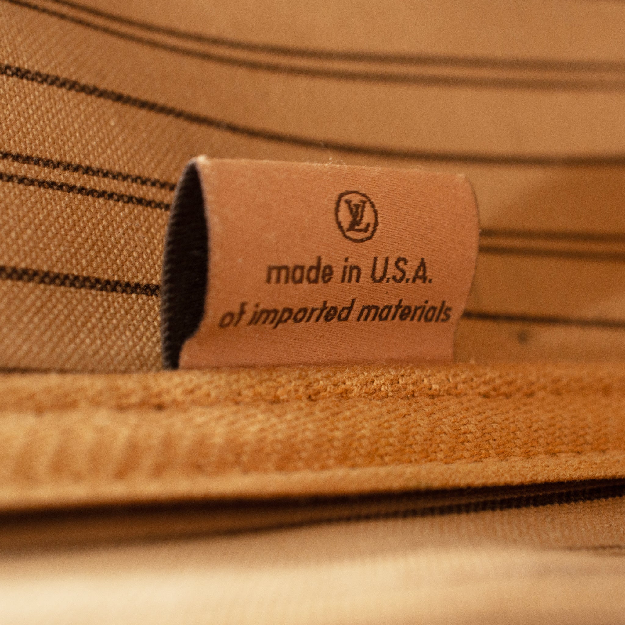 Louis Vuitton Monogram Neverfull MM Leather Brown Tote Bag