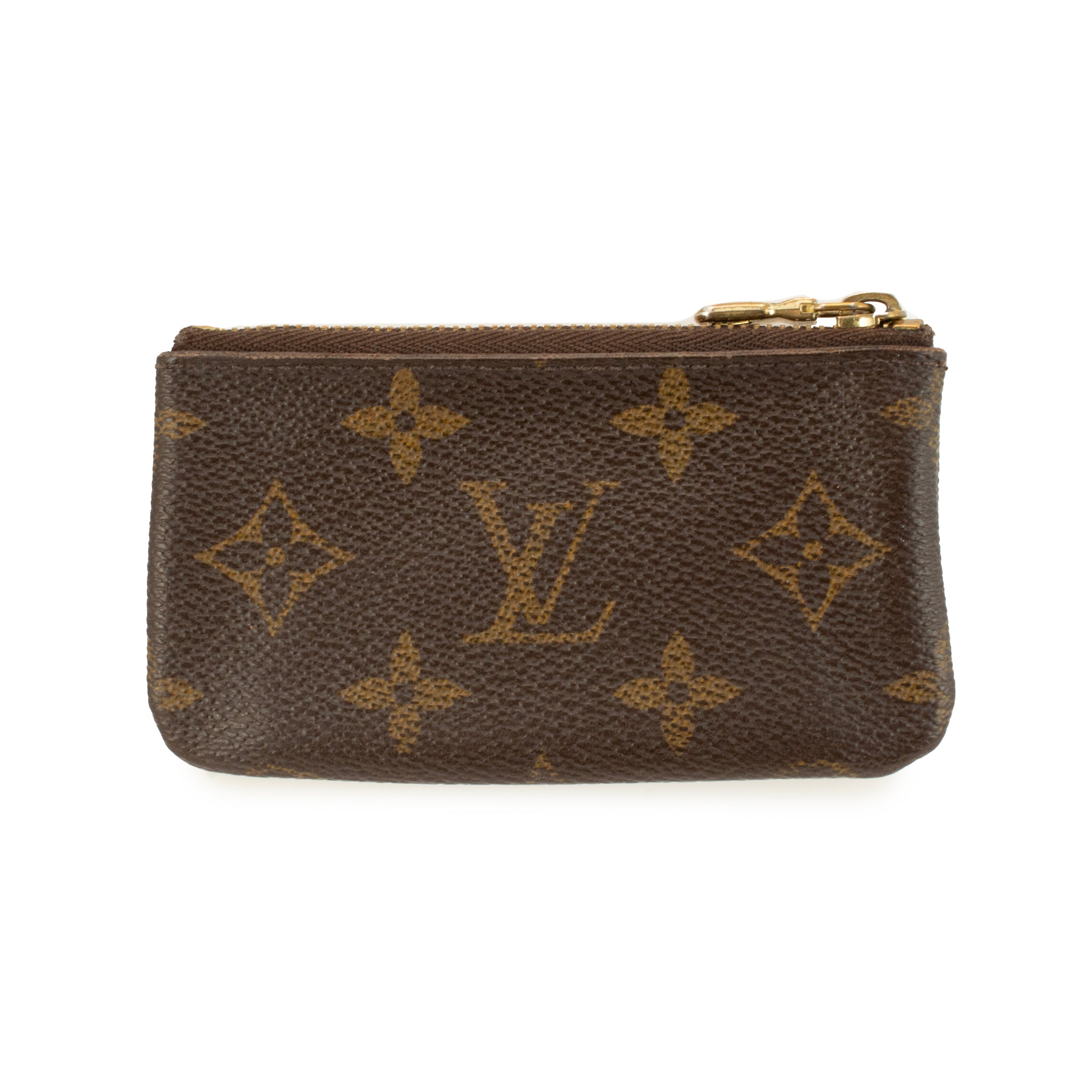 Louis Vuitton Monogram Pochette Clés Gold-Toned Hardware Key Pouch Wal