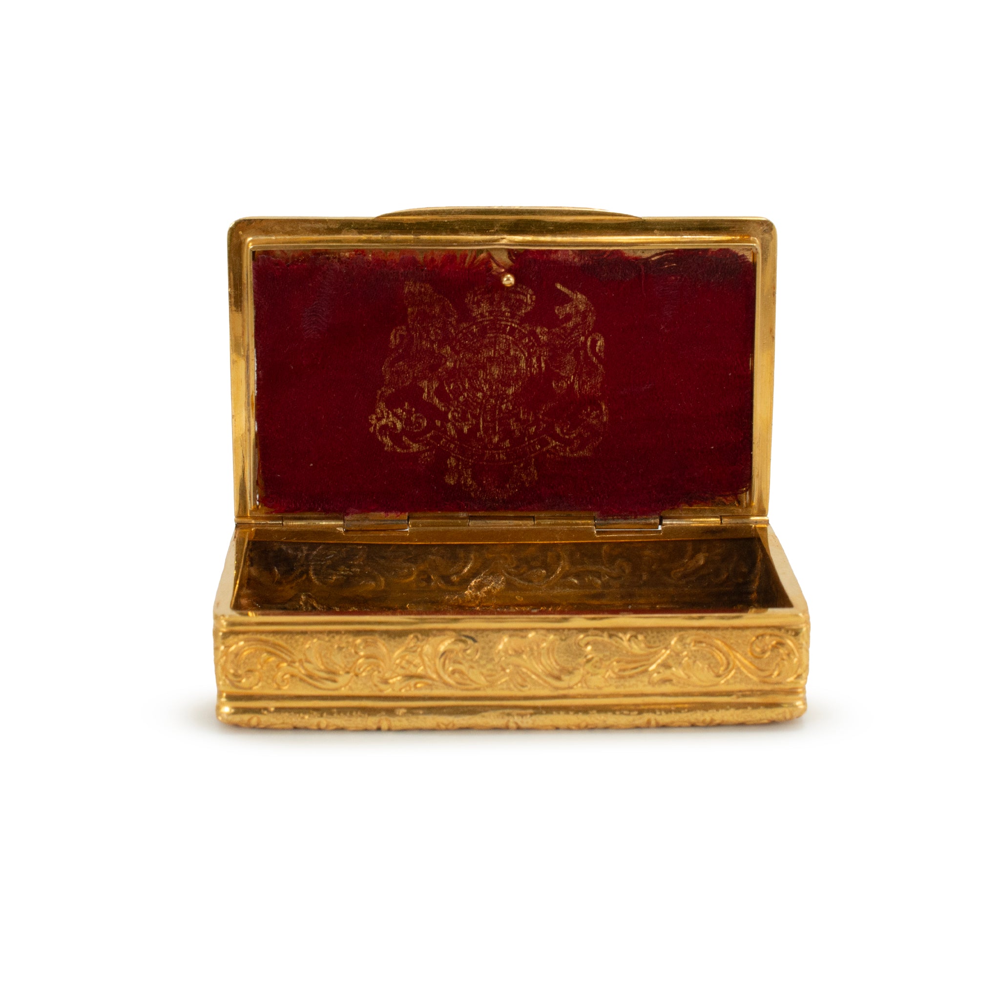 Antique Jeweled Solid 18K Gold CT Diamond Sapphire Ruby Emerald Filigree Box