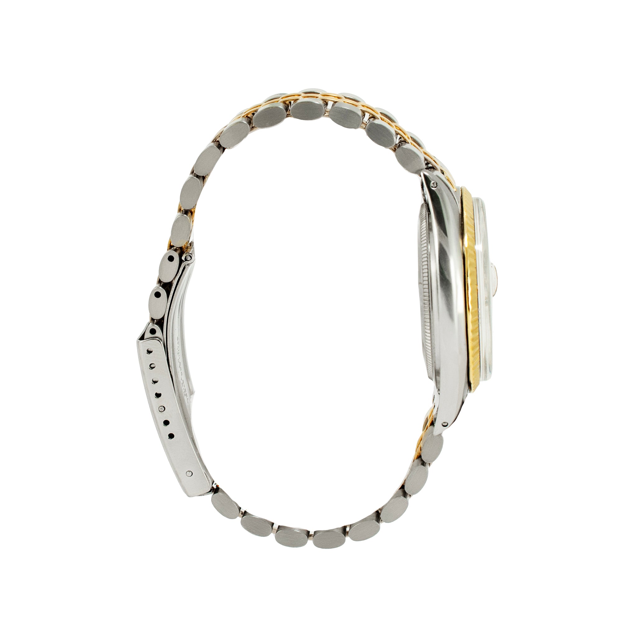 Rolex Datejust 36MM 1601 Silver Dial Fluted Jubilee Yellow Gold Steel Watch