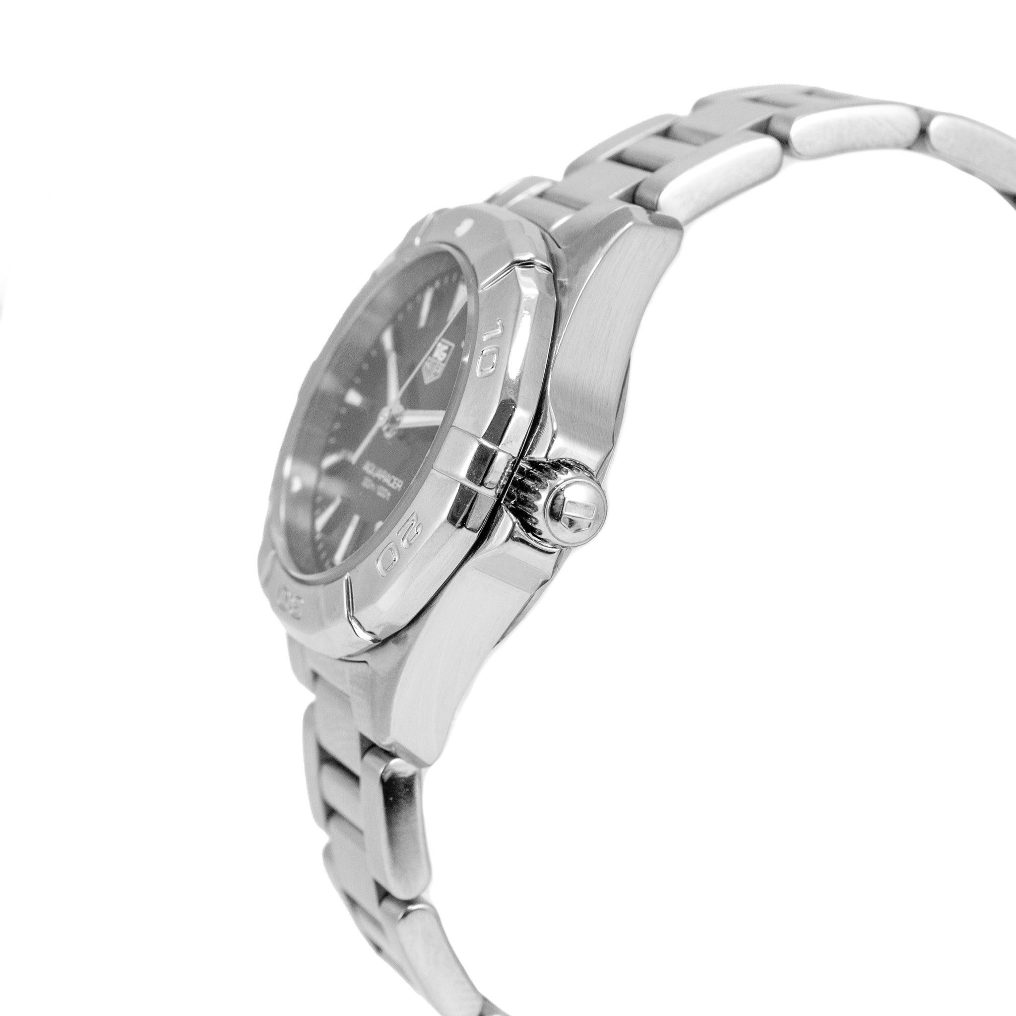 Ladies Tag Heuer Aquaracer 27MM way1410.ba0920 Black Dial Steel Quartz Watch